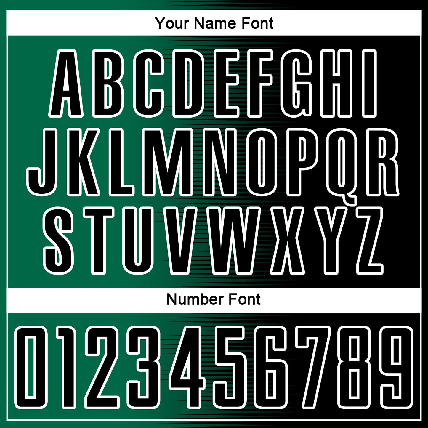 Custom Black Kelly Green-White Gradient Line Sublimation Soccer Uniform Jersey view 6