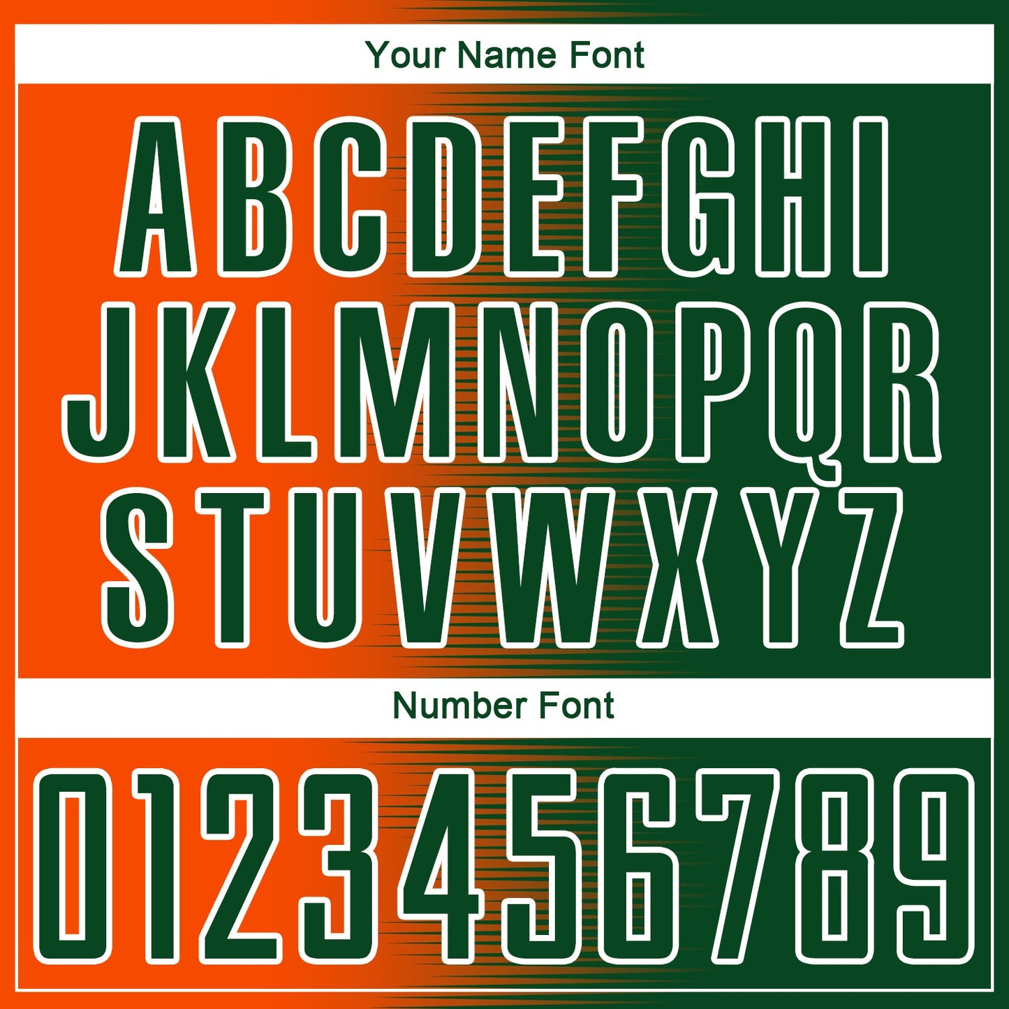 Custom Green Orange-White Gradient Line Sublimation Soccer Uniform Jersey view 6