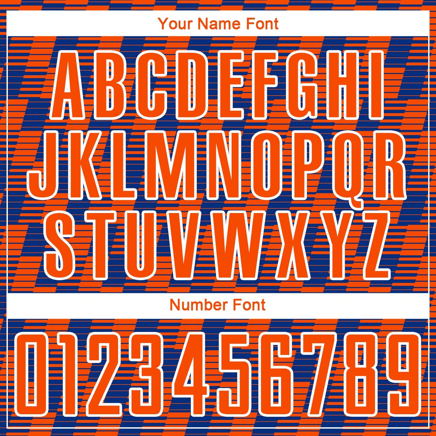 Custom Royal Orange-White Line Sublimation Soccer Uniform Jersey view 6