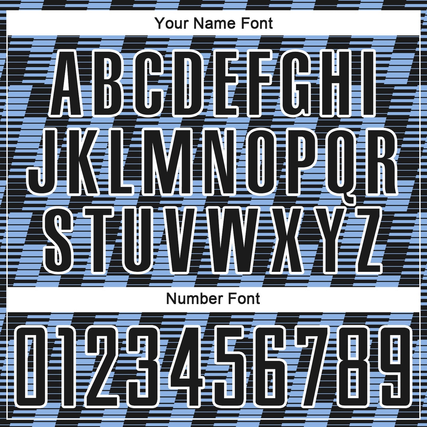 Custom Black Light Blue-White Line Sublimation Soccer Uniform Jersey view 6