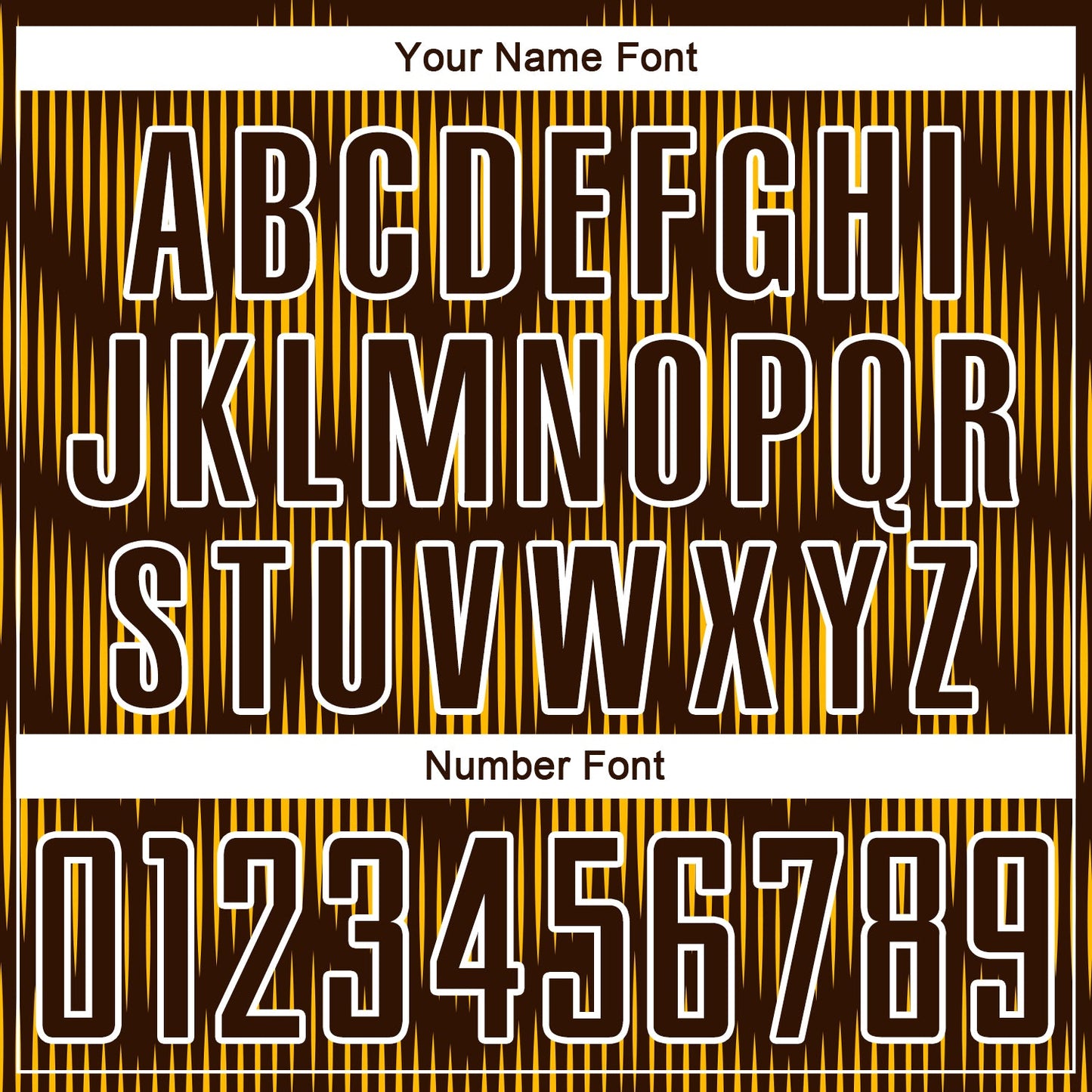 Custom Brown Gold-White Line Sublimation Soccer Uniform Jersey view 6
