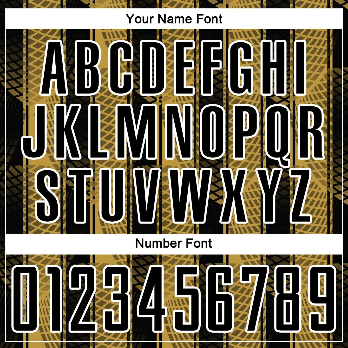Custom Black Old Gold-White Abstract Network Sublimation Soccer Uniform Jersey view 6