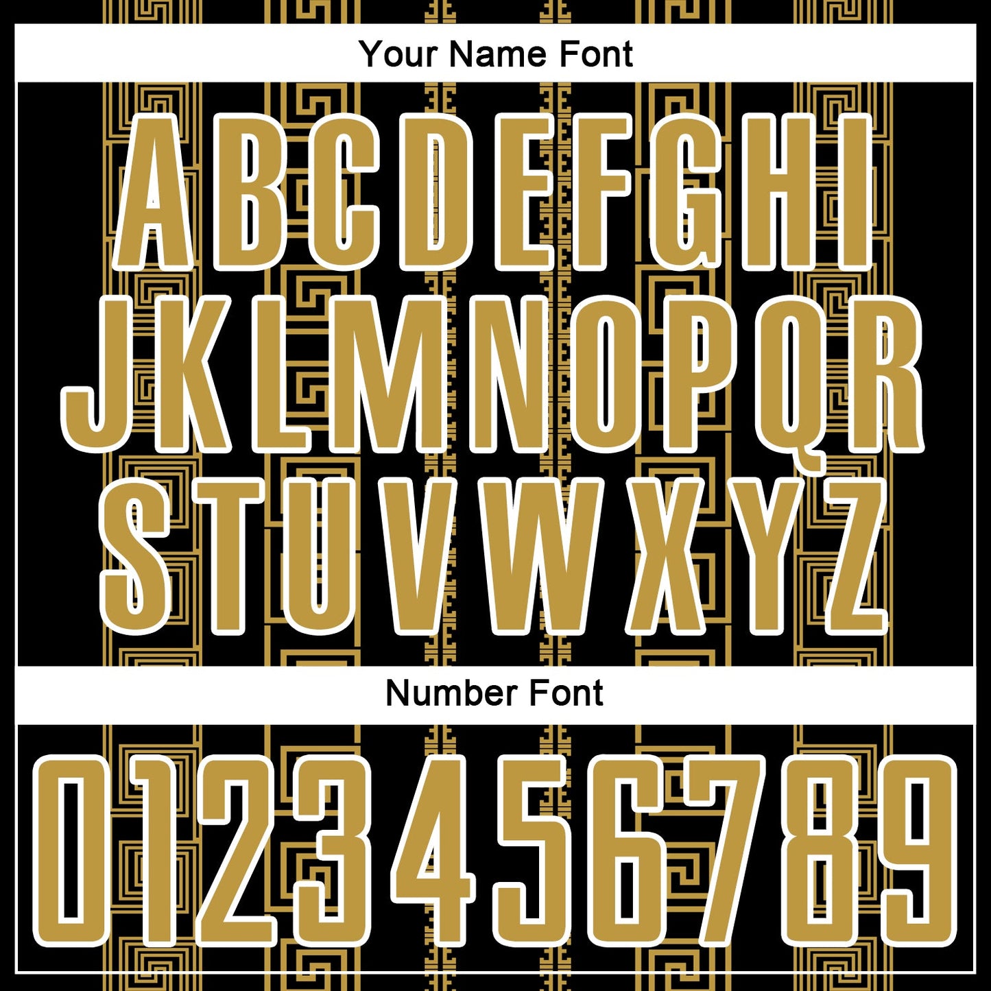 Custom Black Old Gold-White Geometric Shape Sublimation Soccer Uniform Jersey view 6