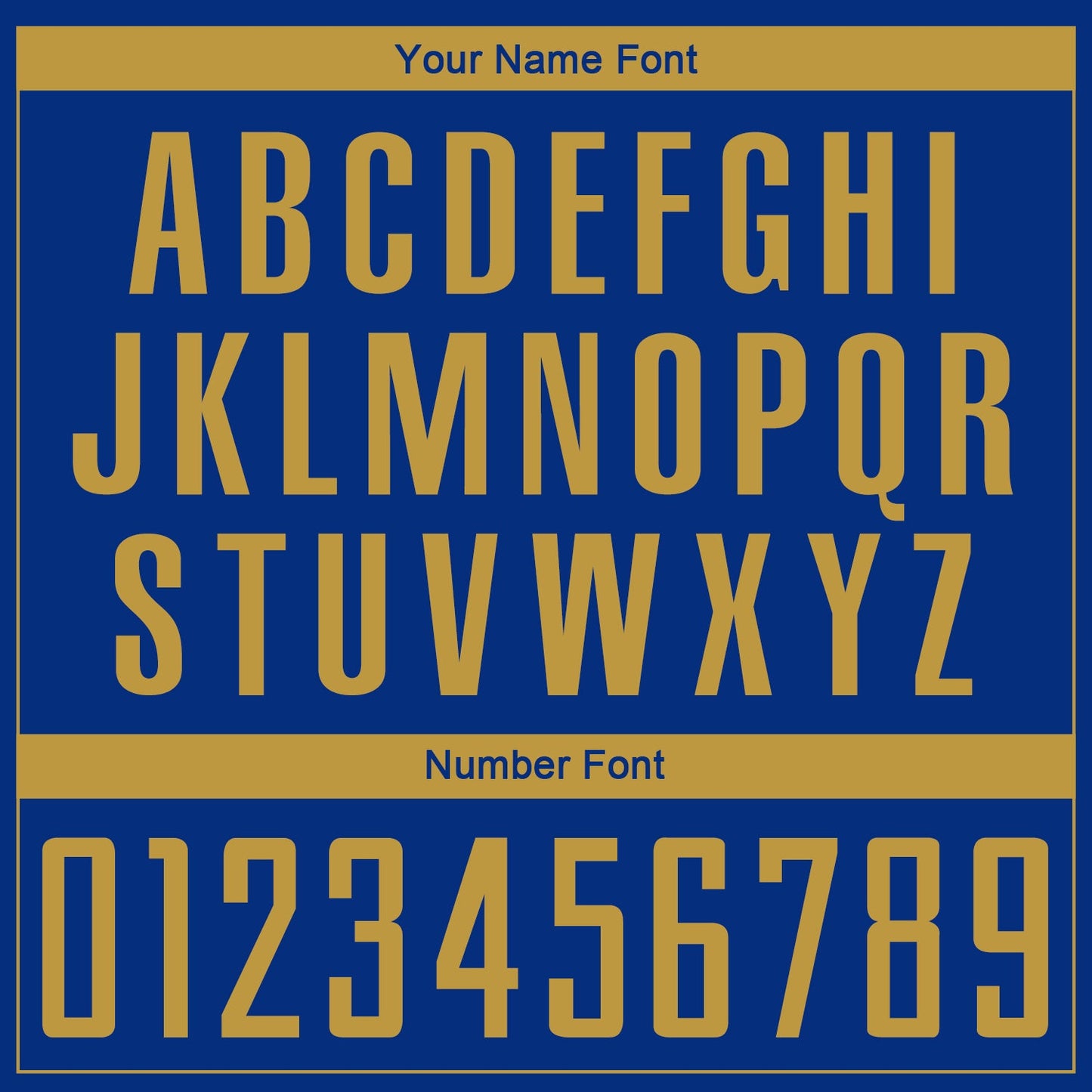 Custom Royal Old Gold Sublimation Soccer Uniform Jersey view 6