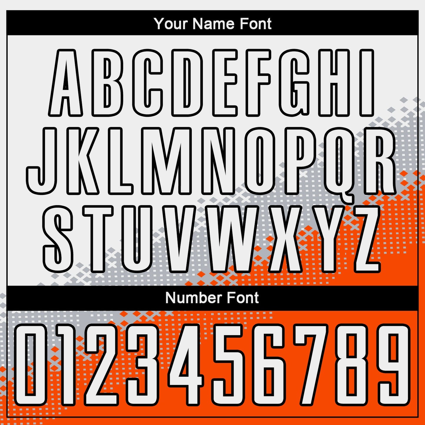 Custom White Gray Orange-Black Gradient Geometric Shape Sublimation Soccer Uniform Jersey view 6