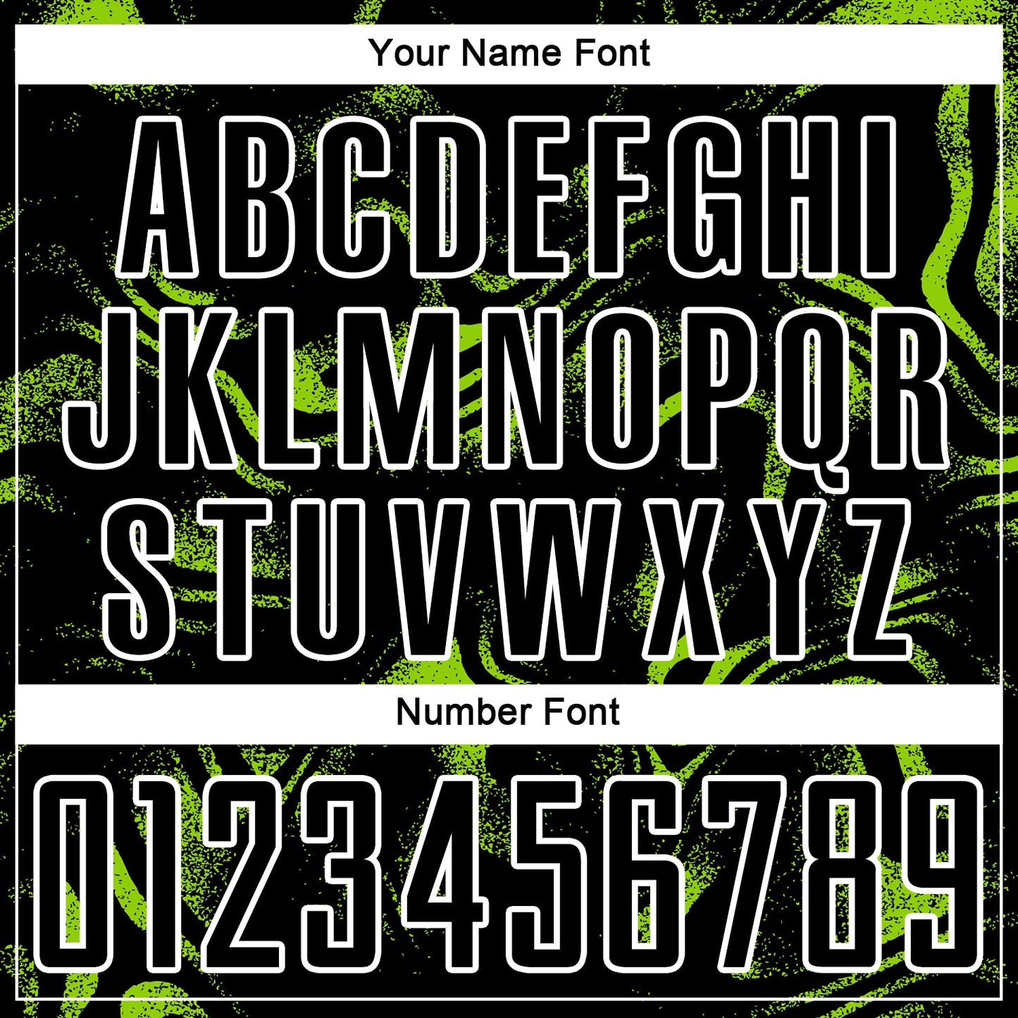 Custom Black Neon Green-White Abstract Liquid Sublimation Soccer Uniform Jersey view 6