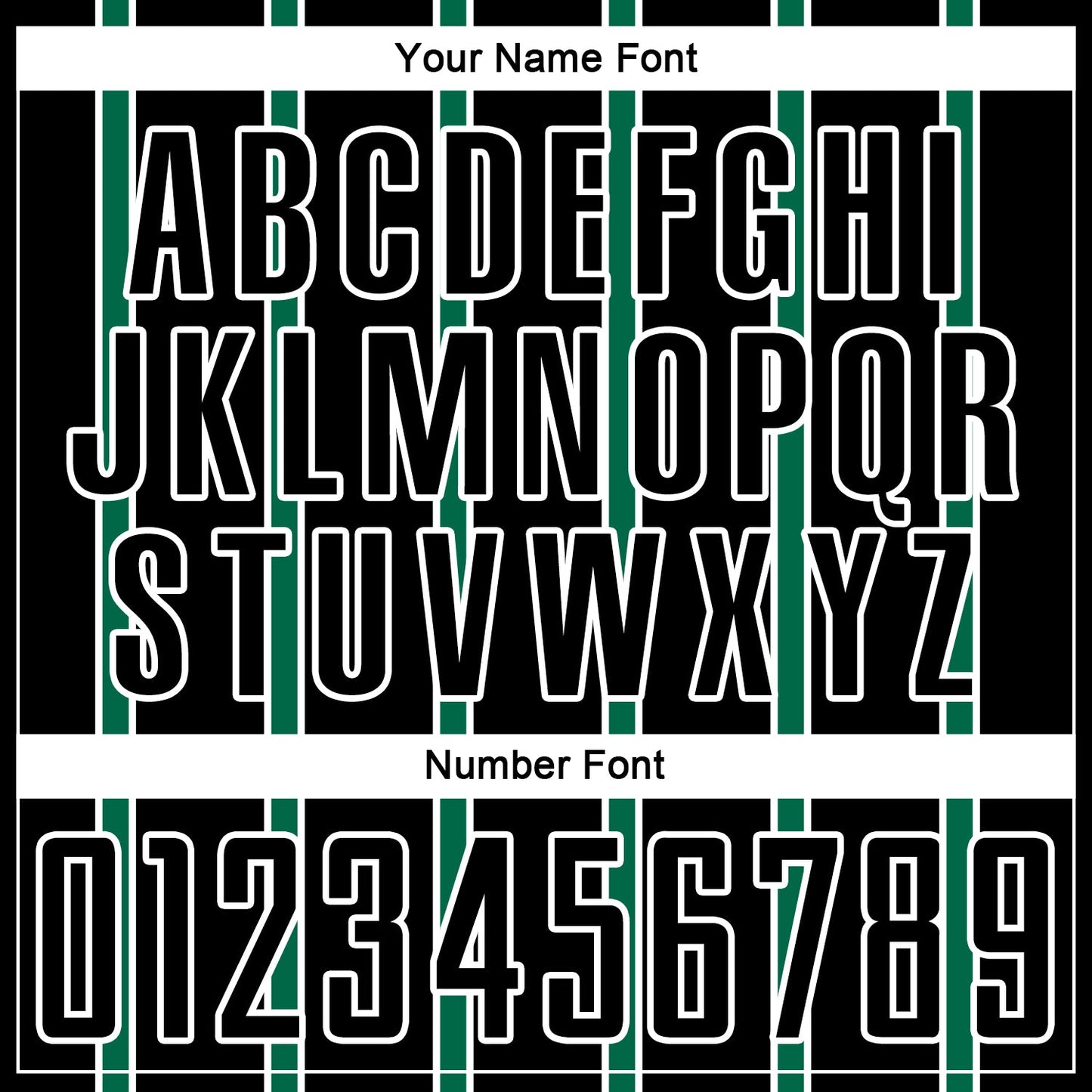 Custom Black Kelly Green-White Stripe Line Sublimation Soccer Uniform Jersey view 6