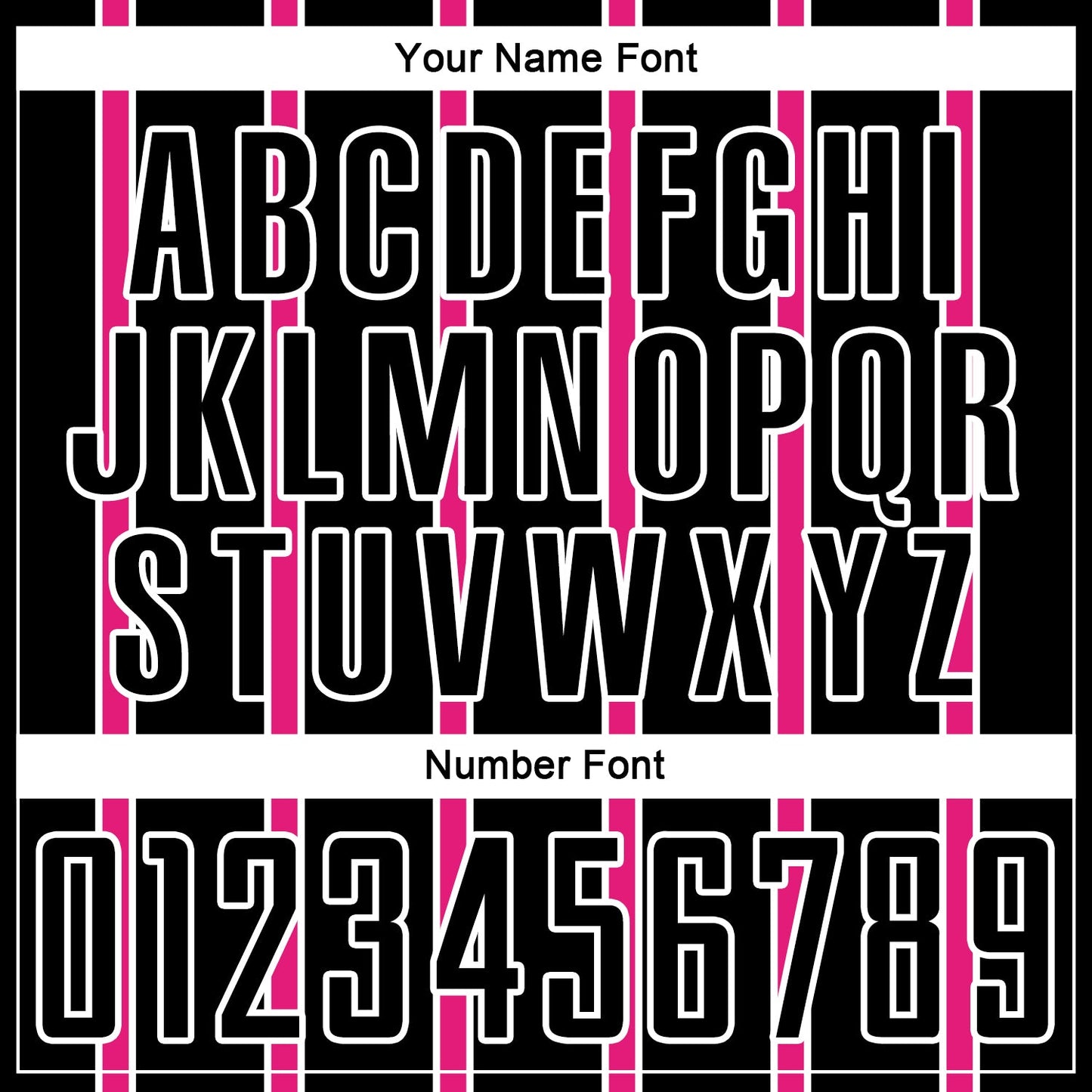 Custom Black Hot Pink-White Stripe Line Sublimation Soccer Uniform Jersey view 6