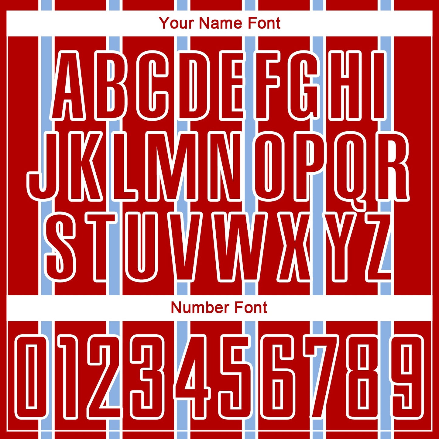 Custom Red Light Blue-White Stripe Line Sublimation Soccer Uniform Jersey view 6