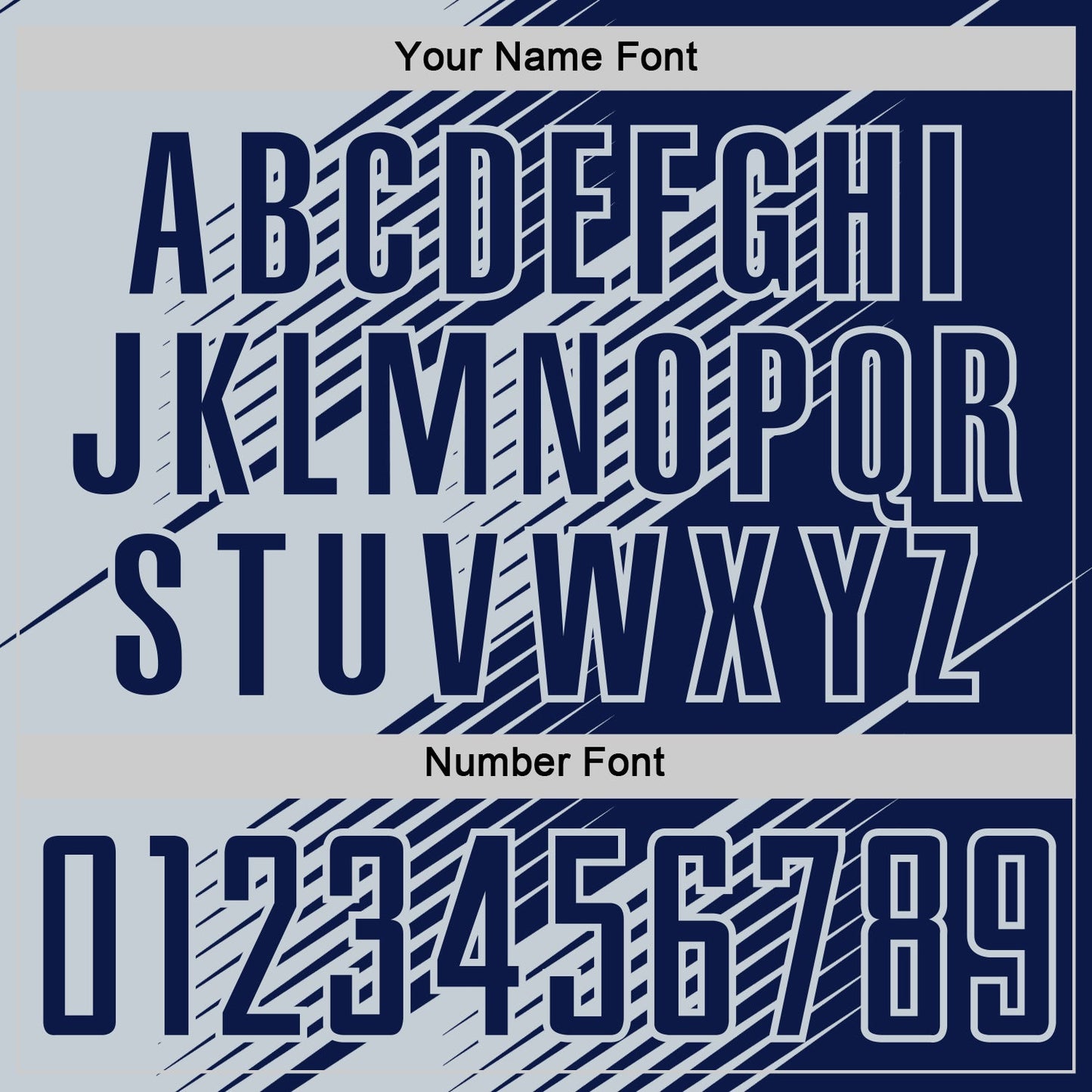 Custom Navy Silver Line Sublimation Soccer Uniform Jersey view 6