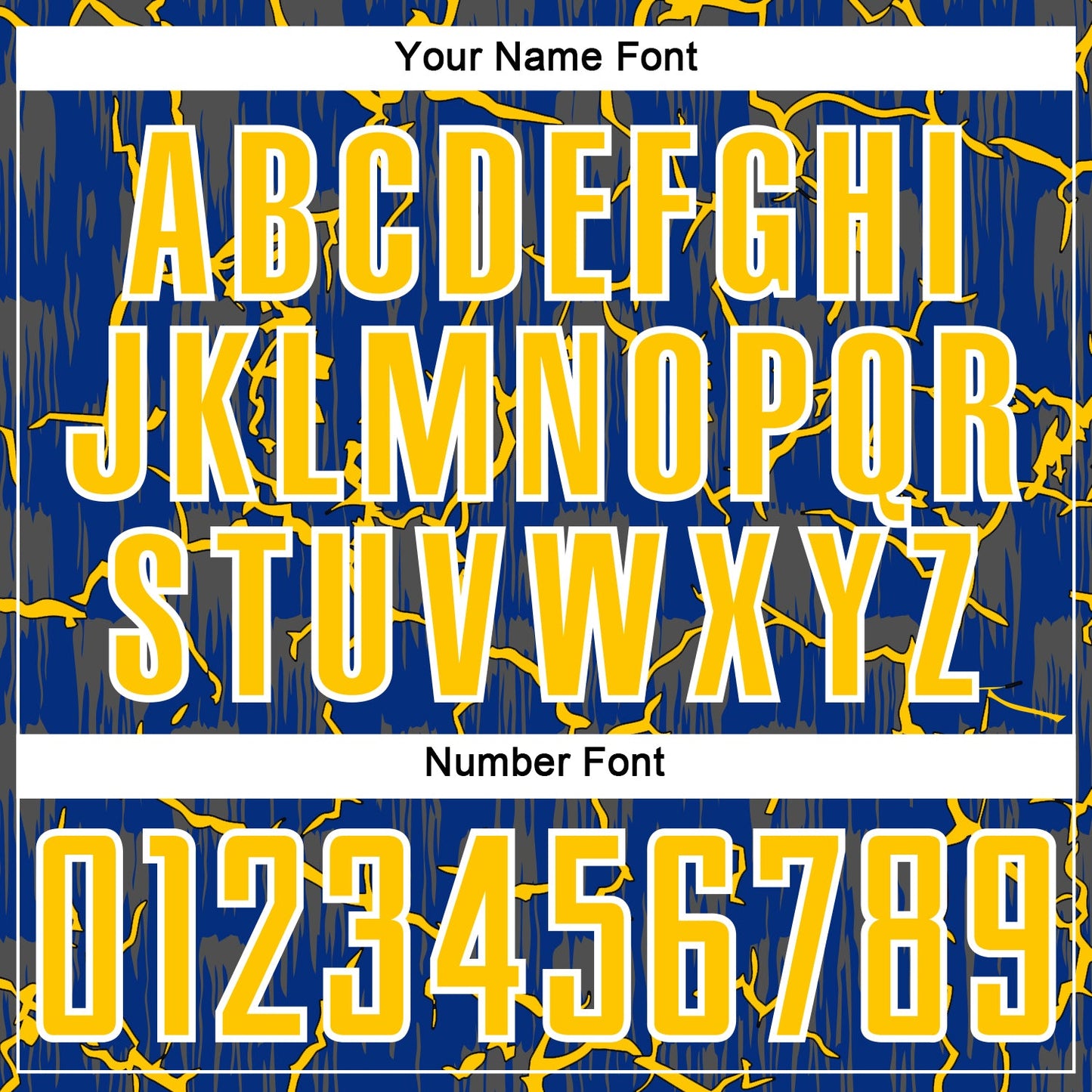 Custom Royal Yellow-White Lightning Sublimation Soccer Uniform Jersey view 6