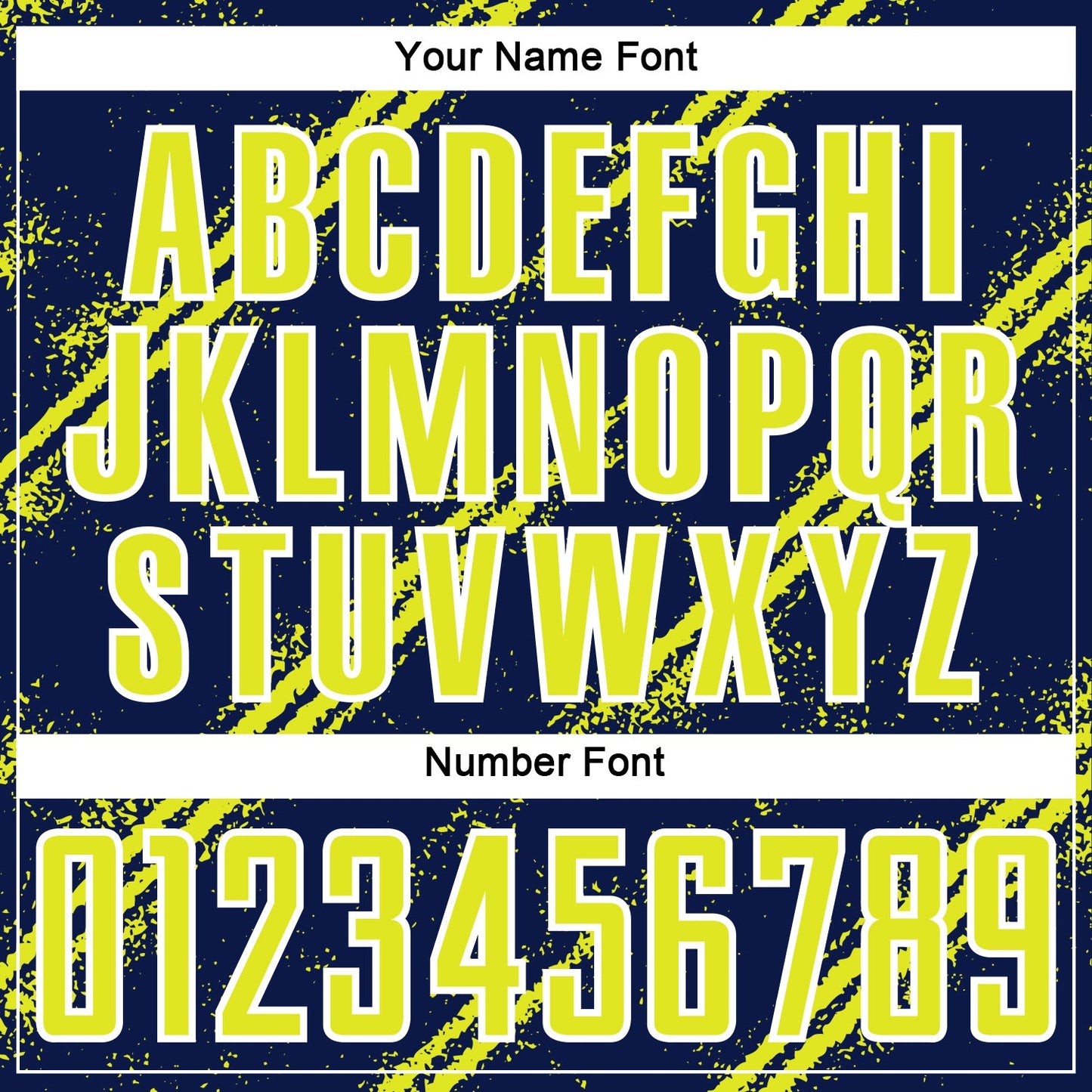 Custom Navy Neon Yellow-White Abstract Fragment Art Splash Sublimation Soccer Uniform Jersey view 6