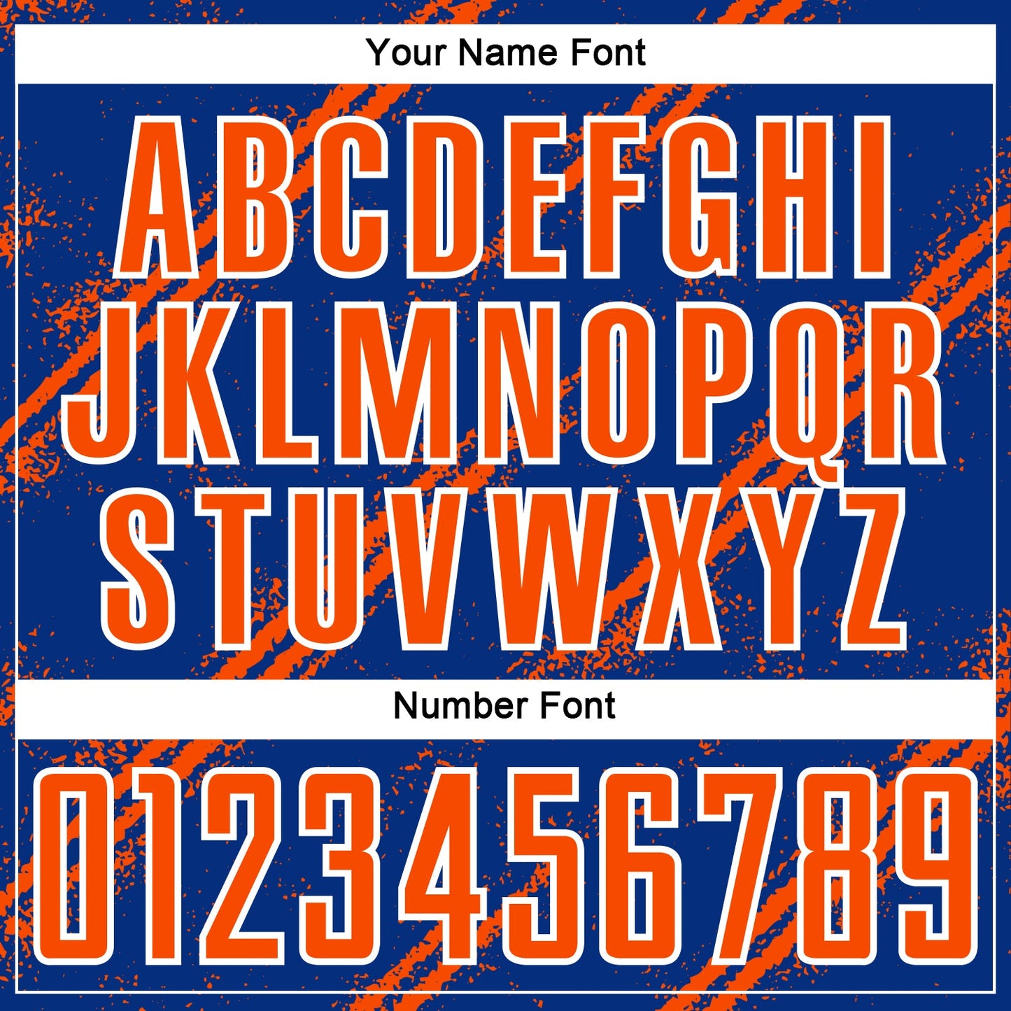 Custom Royal Orange-White Abstract Fragment Art Splash Sublimation Soccer Uniform Jersey view 6