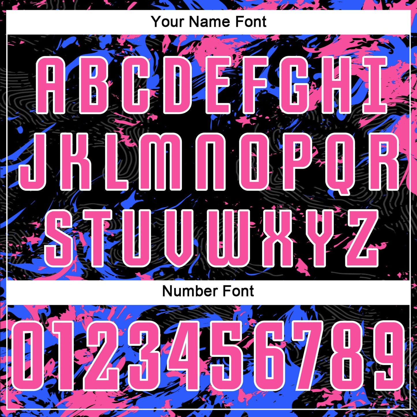 Custom Black Pink Royal-White Fluid Art Splash Sublimation Soccer Uniform Jersey view 6