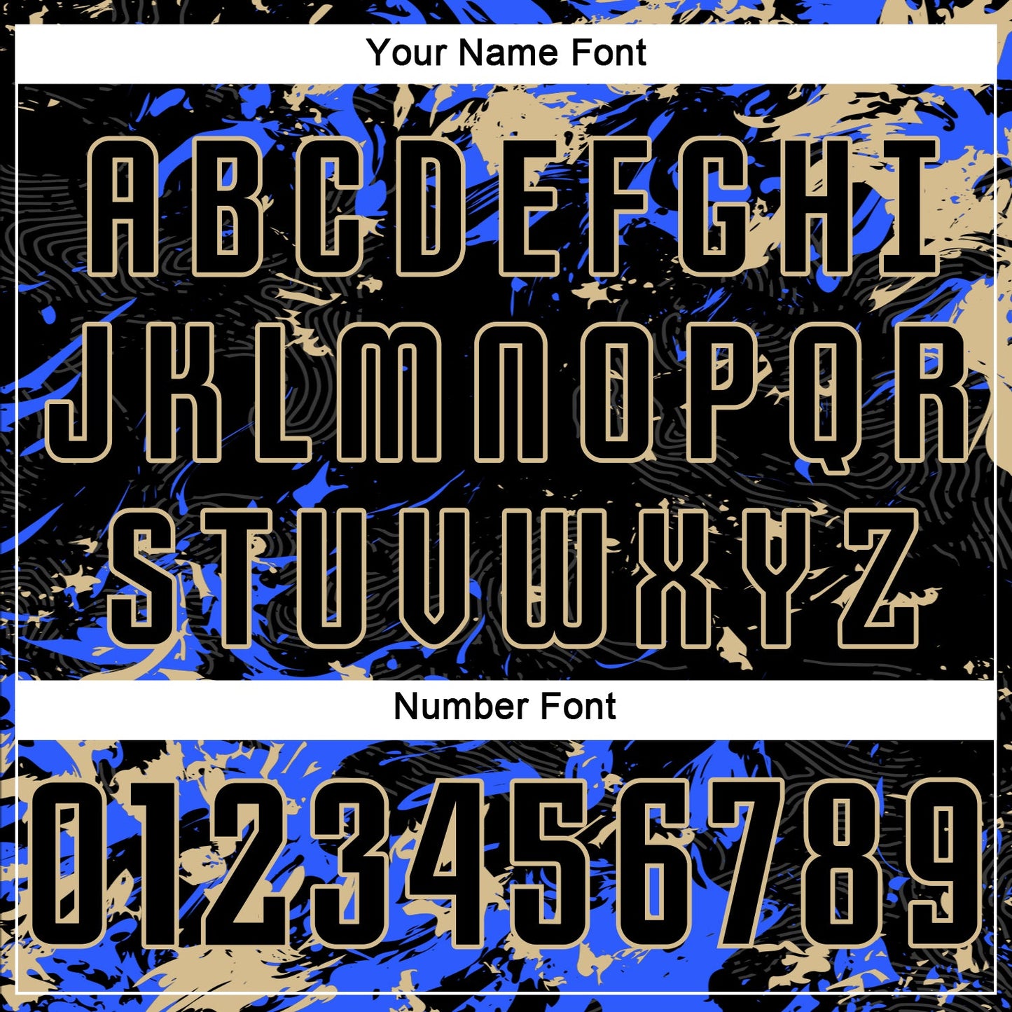 Custom Black Vegas Gold-Royal Fluid Art Splash Sublimation Soccer Uniform Jersey view 6
