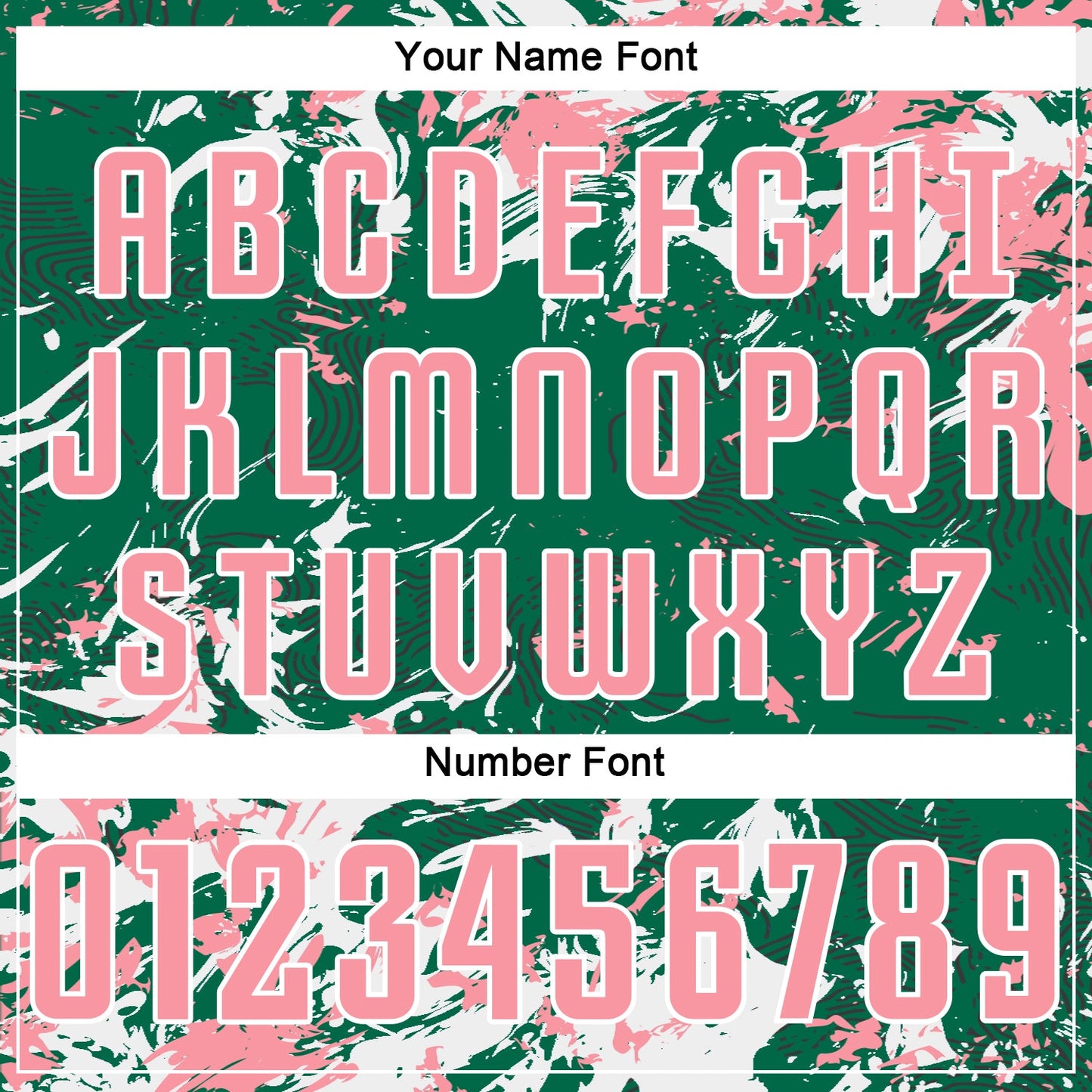Custom Kelly Green Medium Pink-White Fluid Art Splash Sublimation Soccer Uniform Jersey view 6