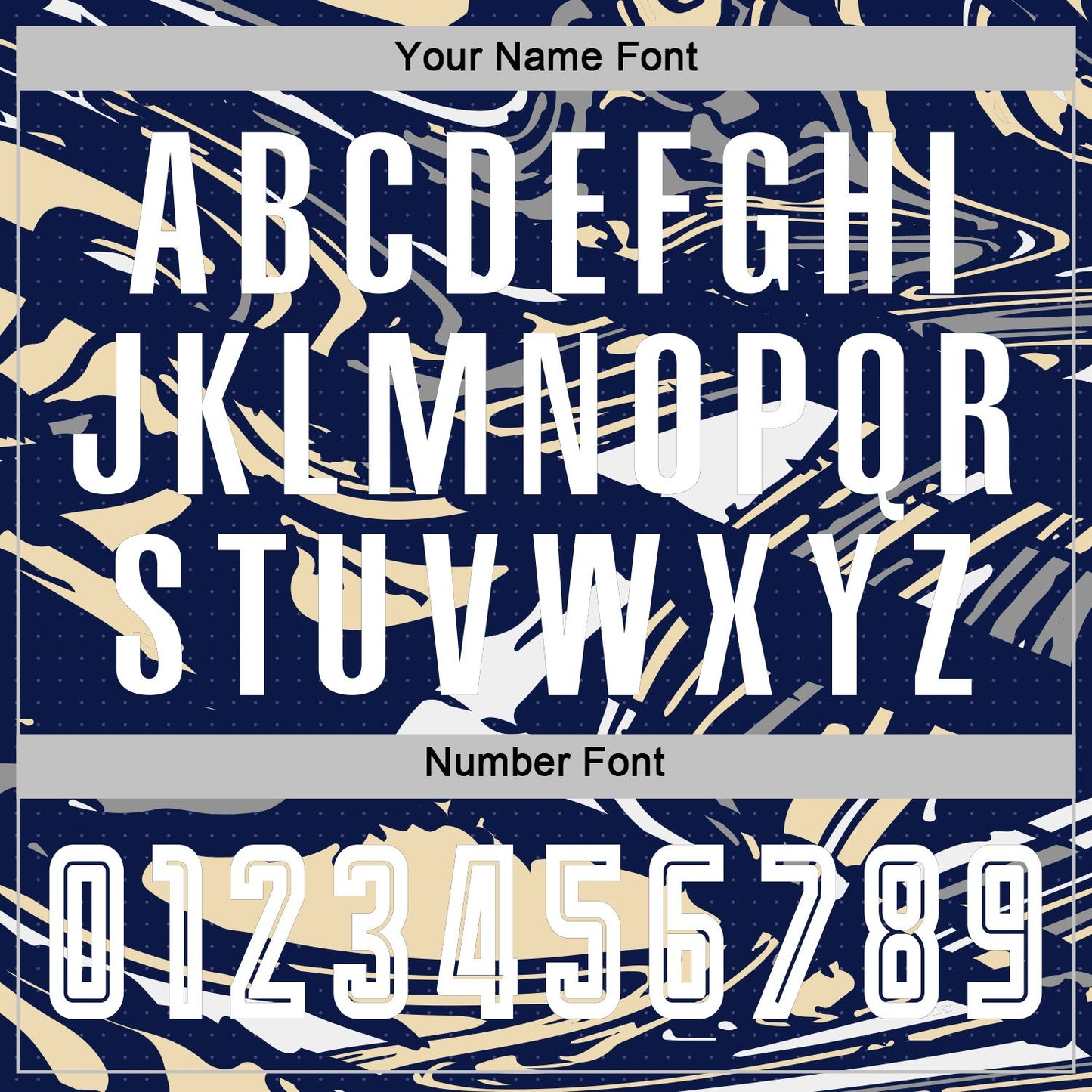 Custom Figure White Navy-Cream Fluid Art Splash Sublimation Soccer Uniform Jersey view 6