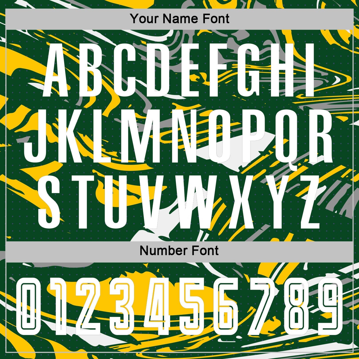 Custom Figure White Green-Yellow Fluid Art Splash Sublimation Soccer Uniform Jersey view 6