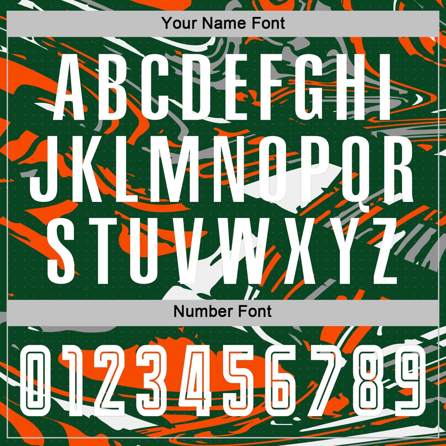 Custom Figure White Kelly Green-Orang Fluid Art Splash Sublimation Soccer Uniform Jersey view 6