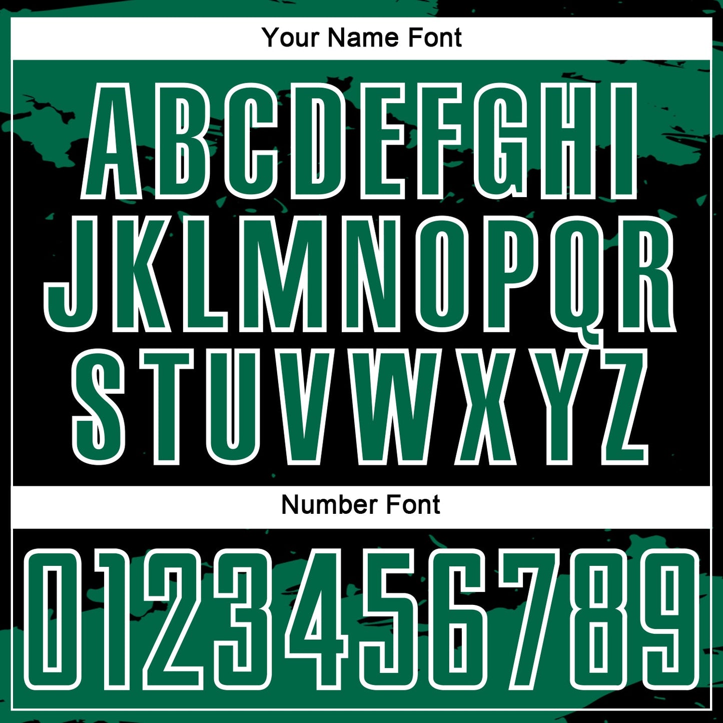 Custom Black Kelly Green-White Abstract Fragment Art Sublimation Soccer Uniform Jersey view 6