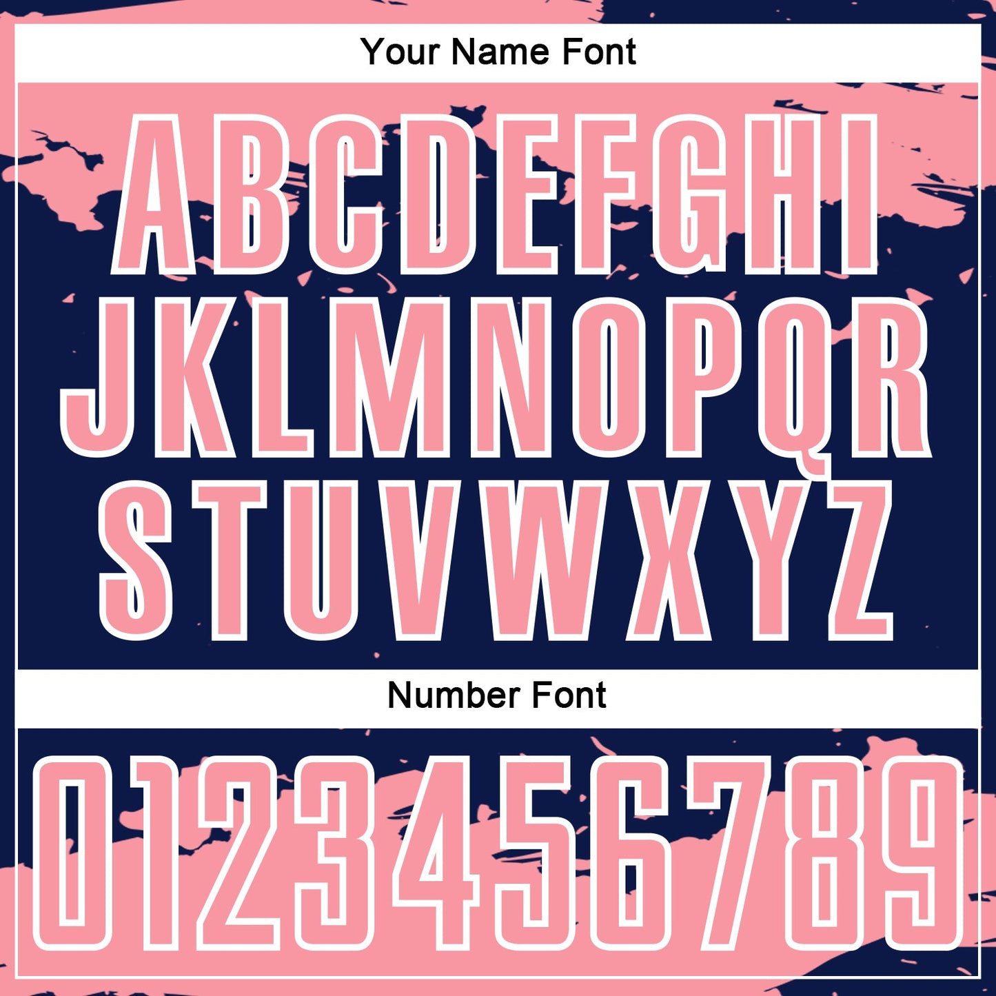 Custom Navy Medium Pink-White Abstract Fragment Art Sublimation Soccer Uniform Jersey view 6