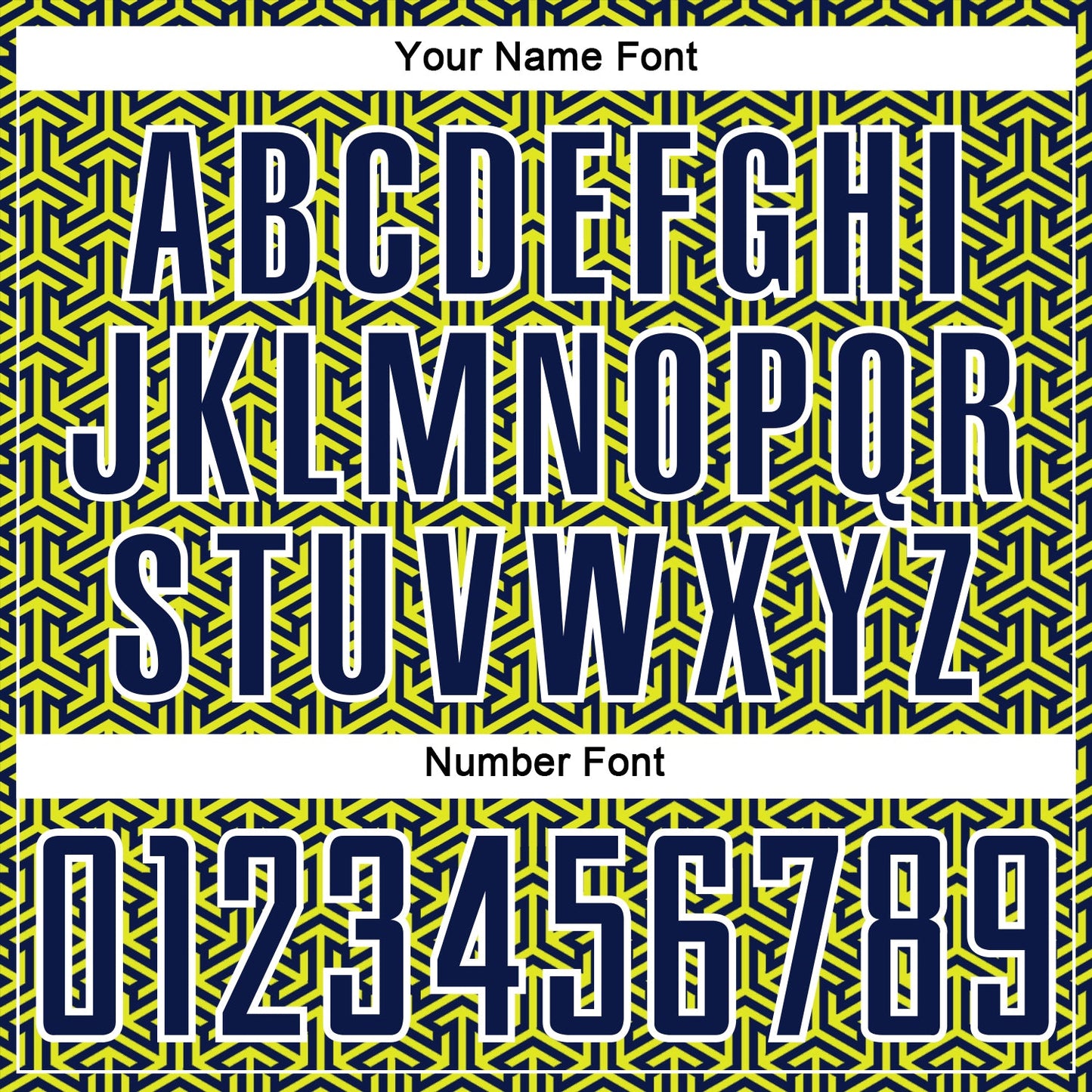 Custom Navy Neon Yellow-White Geometric Arrow Sublimation Soccer Uniform Jersey view 6