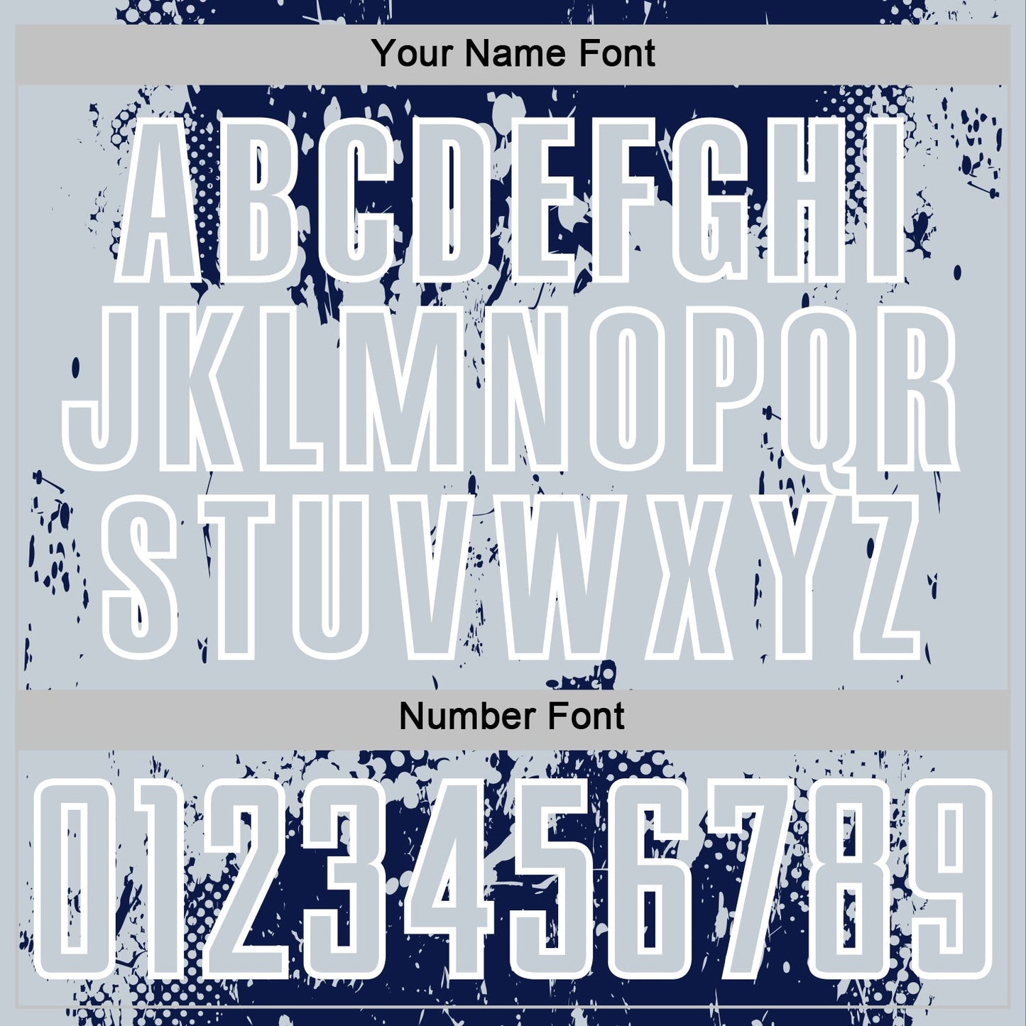 Custom Navy Silver-White Abstract Splatter Grunge Art Sports Sublimation Soccer Uniform Jersey view 6