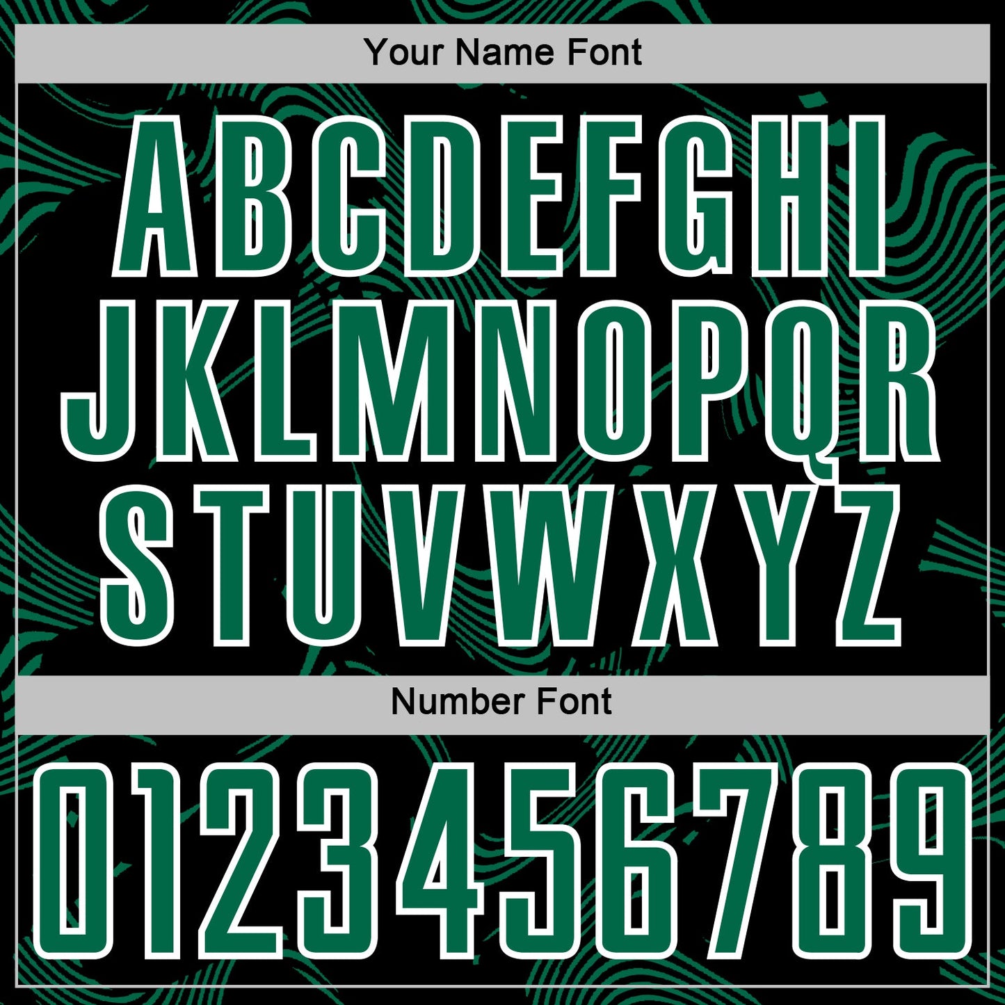 Custom Black Kelly Green-White Curve Lines Sports Sublimation Soccer Uniform Jersey view 6