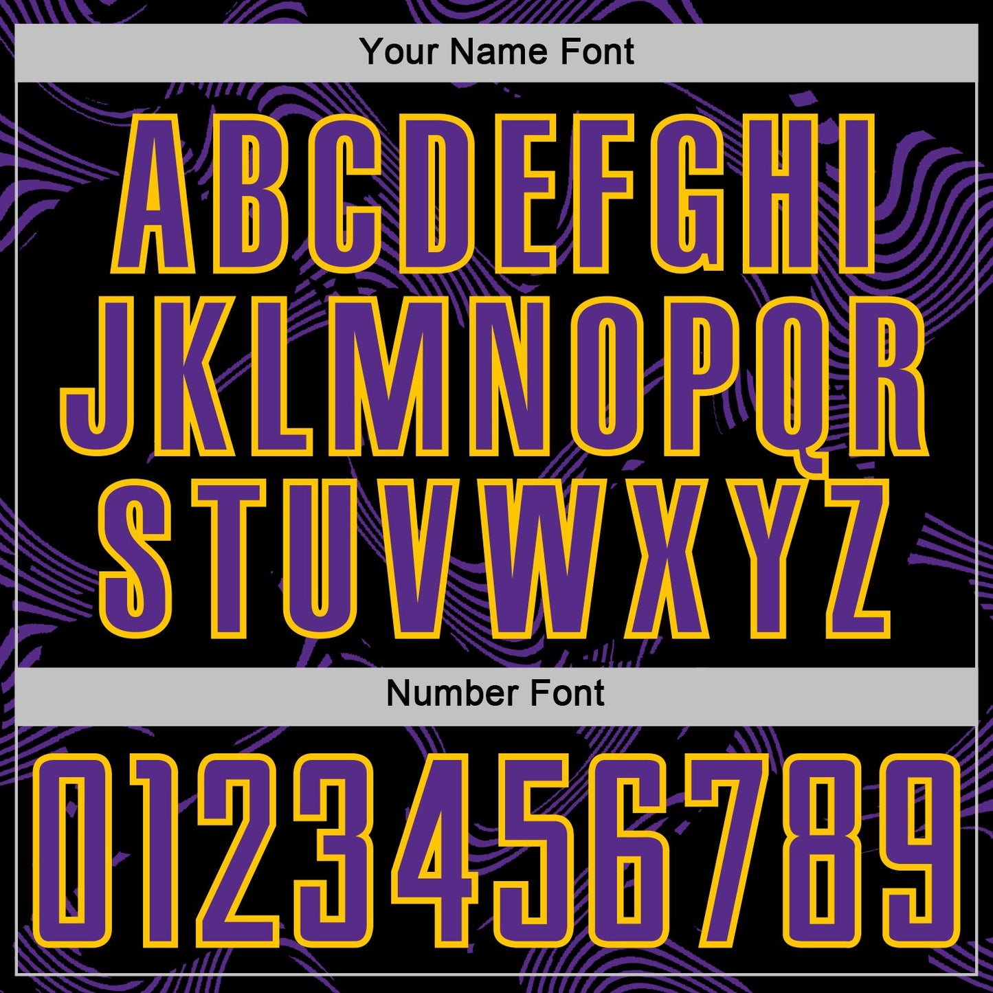 Custom Black Purple-Yellow Curve Lines Sports Sublimation Soccer Uniform Jersey view 6
