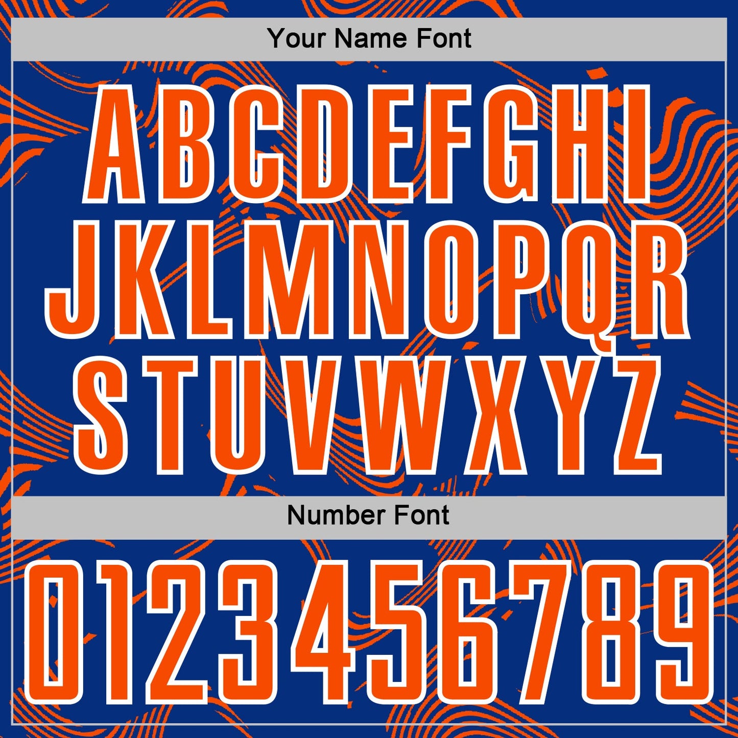 Custom Royal Orange-White Curve Lines Sports Sublimation Soccer Uniform Jersey view 6