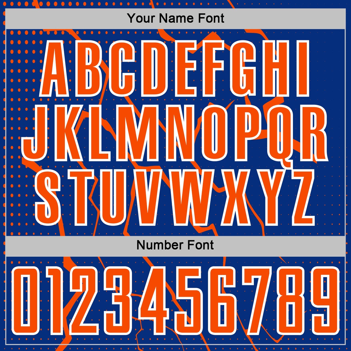 Custom Royal Orange-White Lightning Sports Sublimation Soccer Uniform Jersey view 6