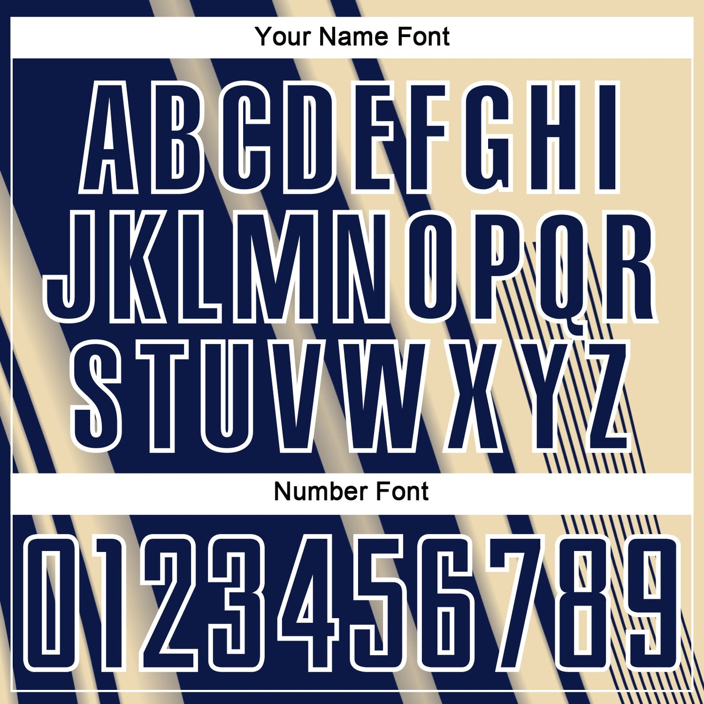 Custom Cream Navy-White Lines Sports Sublimation Soccer Uniform Jersey view 6
