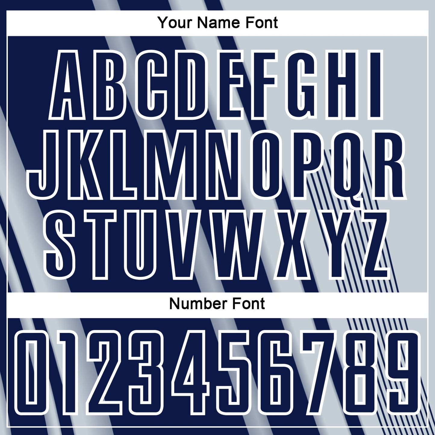 Custom Silver Navy-White Lines Sports Sublimation Soccer Uniform Jersey view 6