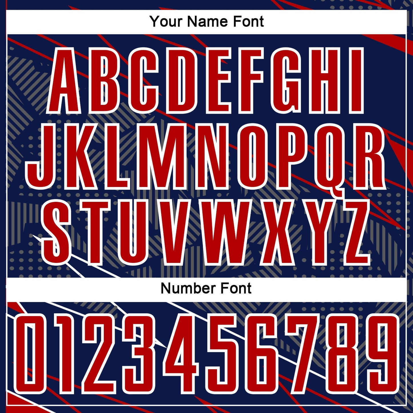 Custom Navy Red-White Lines Sports Sublimation Soccer Uniform Jersey view 6