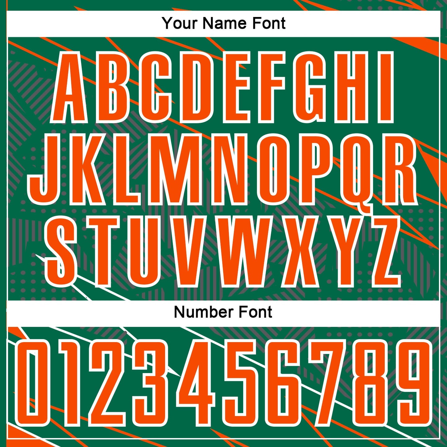 Custom Kelly Green Orange-White Lines Sports Sublimation Soccer Uniform Jersey view 6