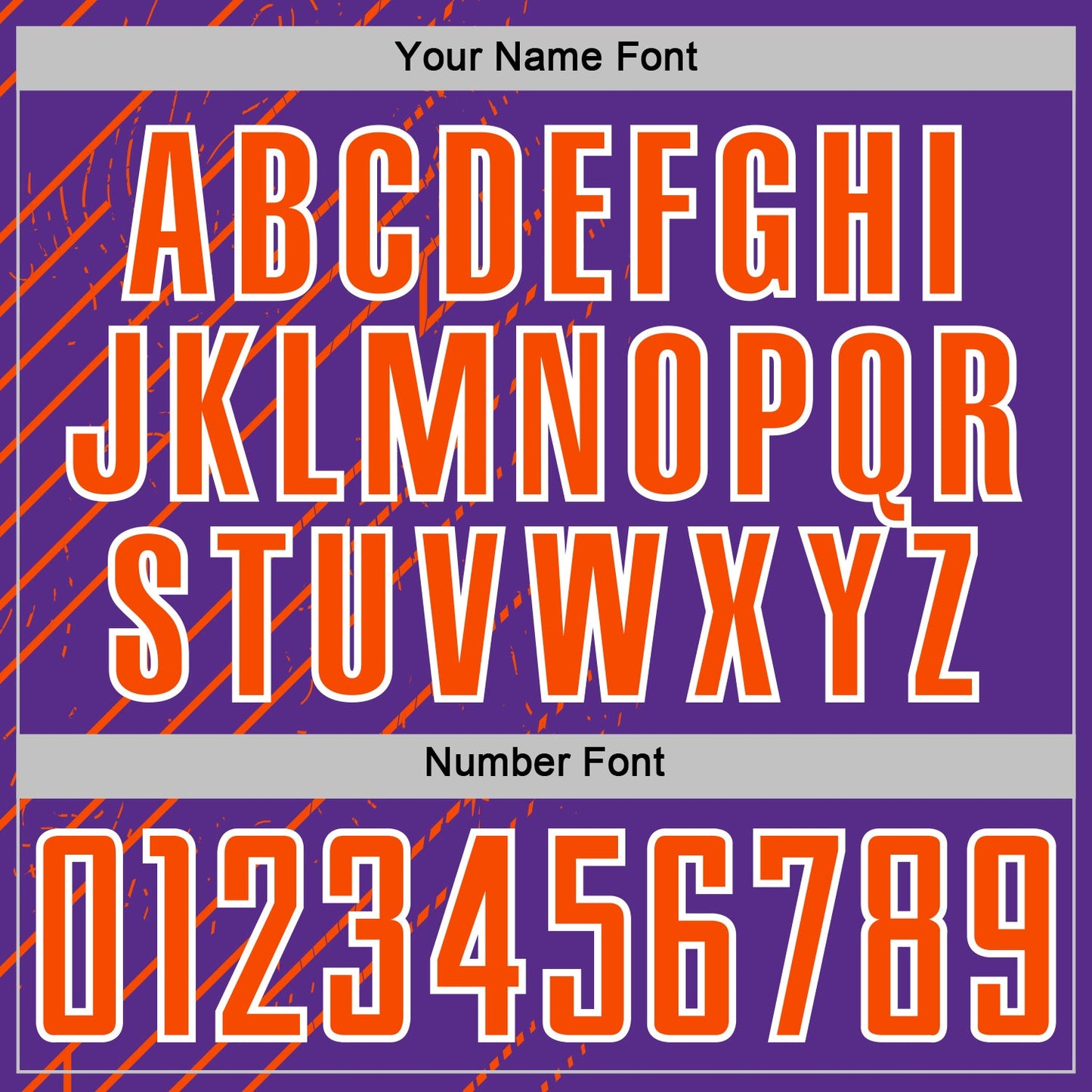 Custom Purple Orange-White Lines Sports Sublimation Soccer Uniform Jersey view 6