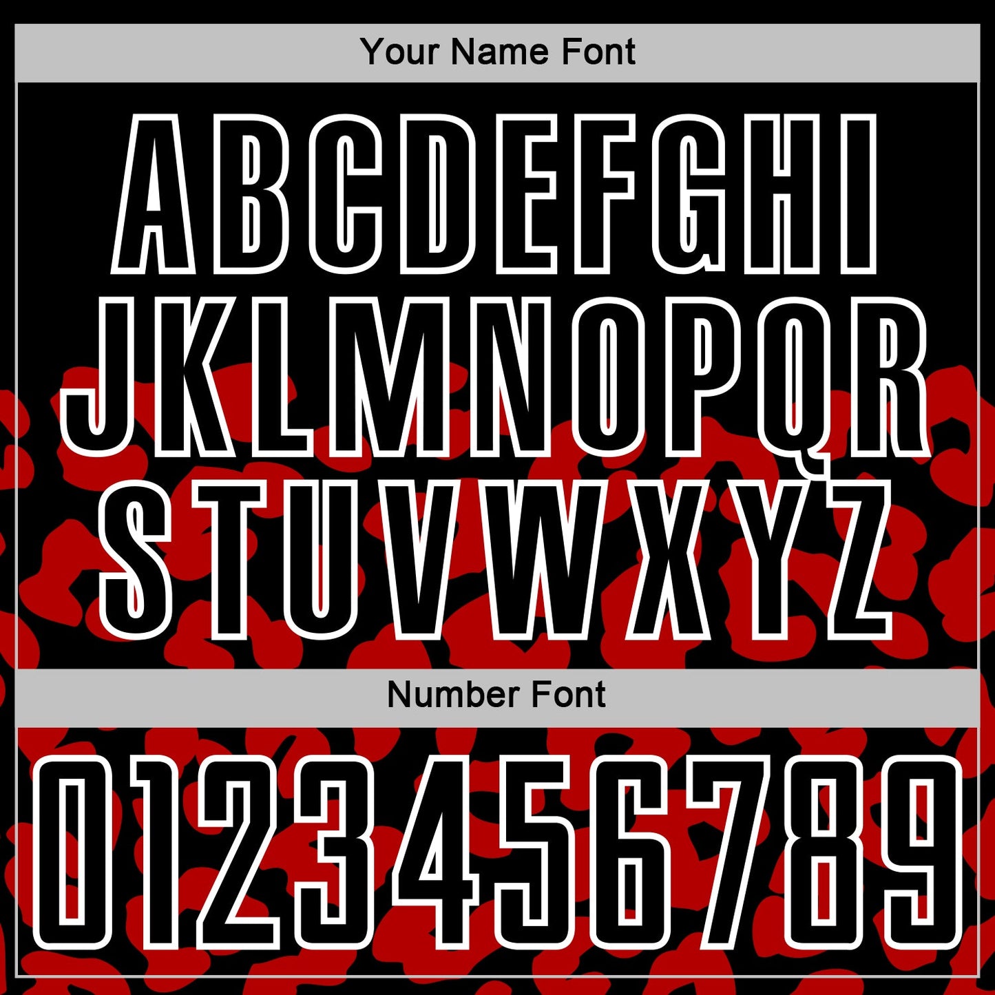 Custom Red Black-White Animal Leopard Print Sports Sublimation Soccer Uniform Jersey view 6
