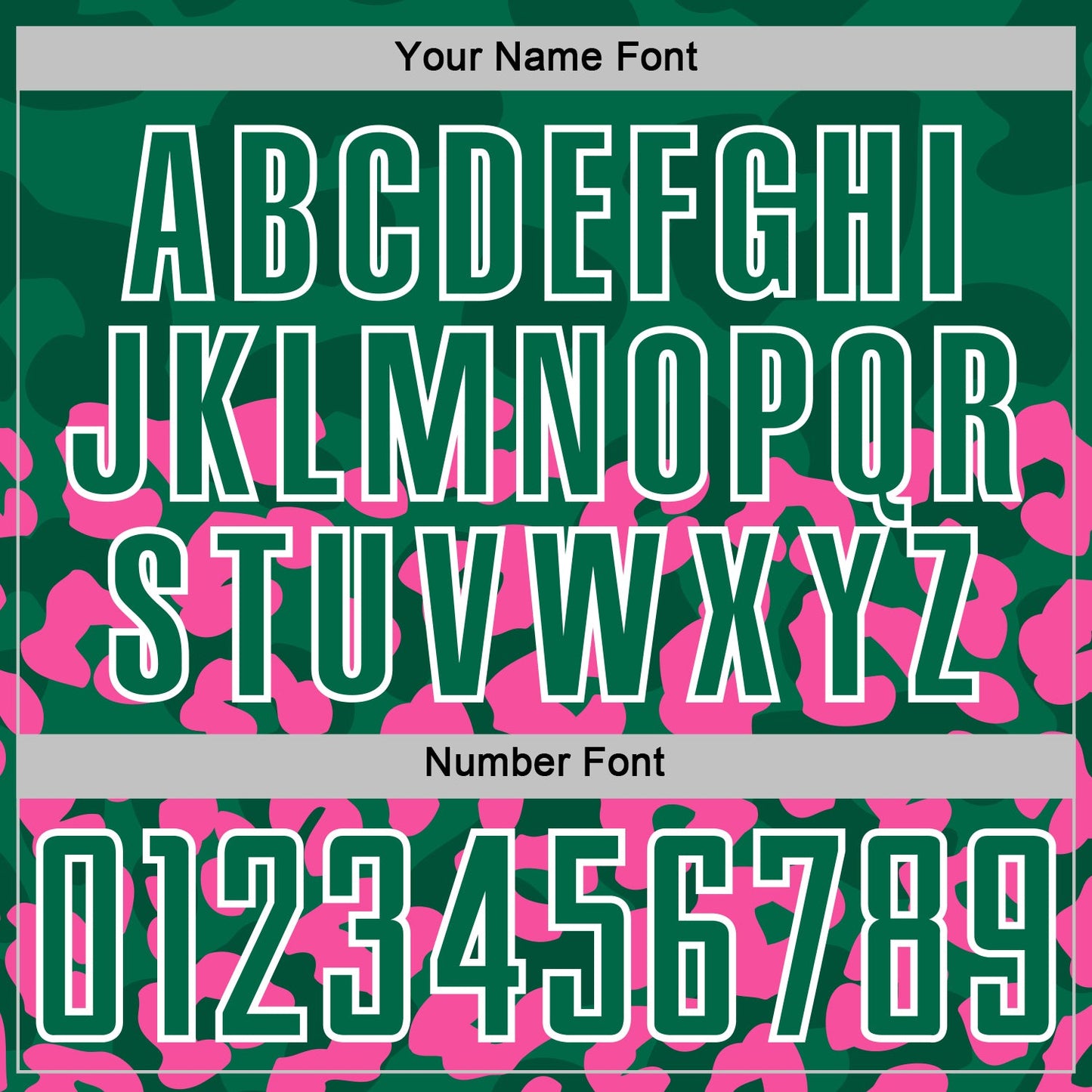 Custom Pink Kelly Green-White Animal Leopard Print Sports Sublimation Soccer Uniform Jersey view 6
