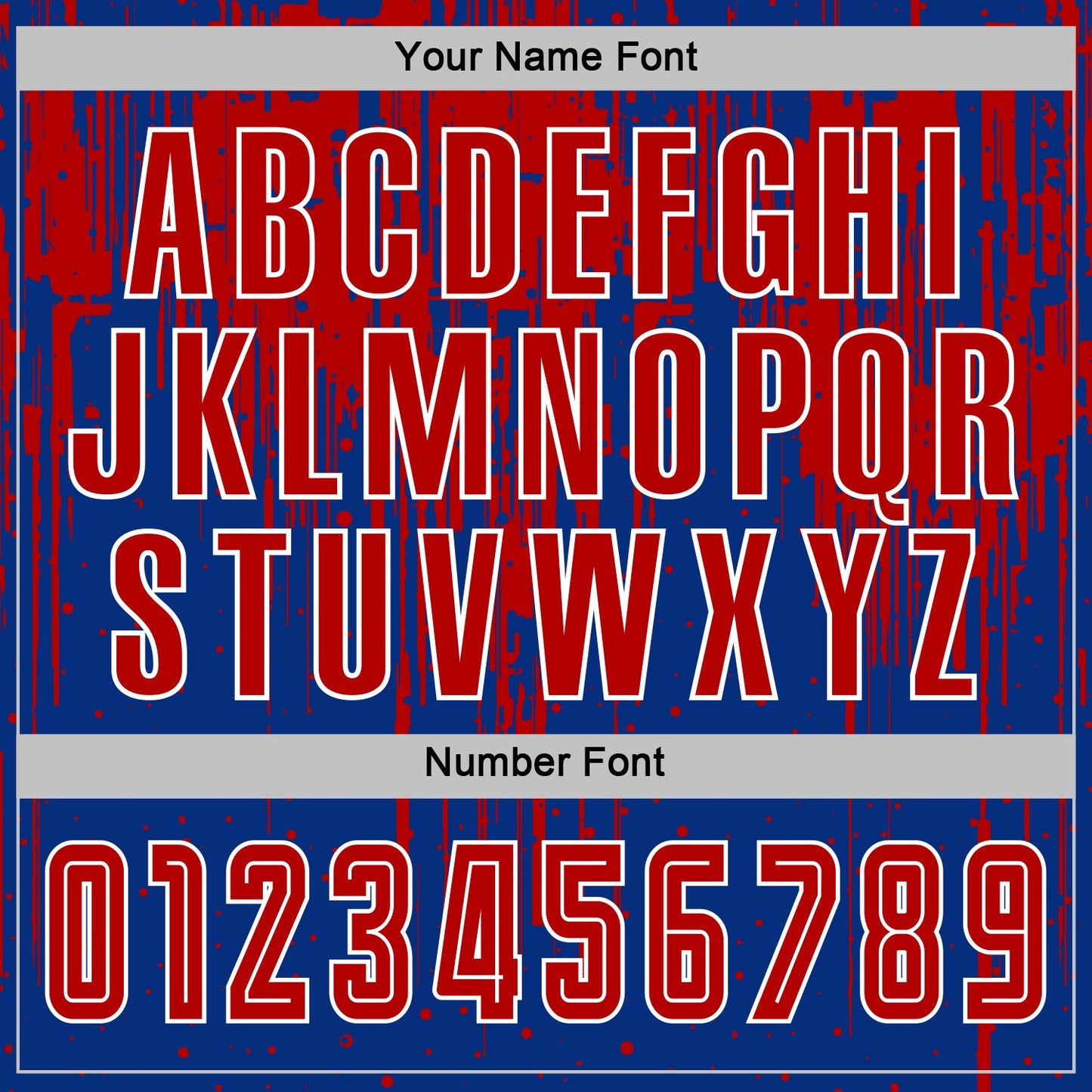 Custom Royal Red-White Dripping Splatte Pattern Sports Sublimation Soccer Uniform Jersey view 6