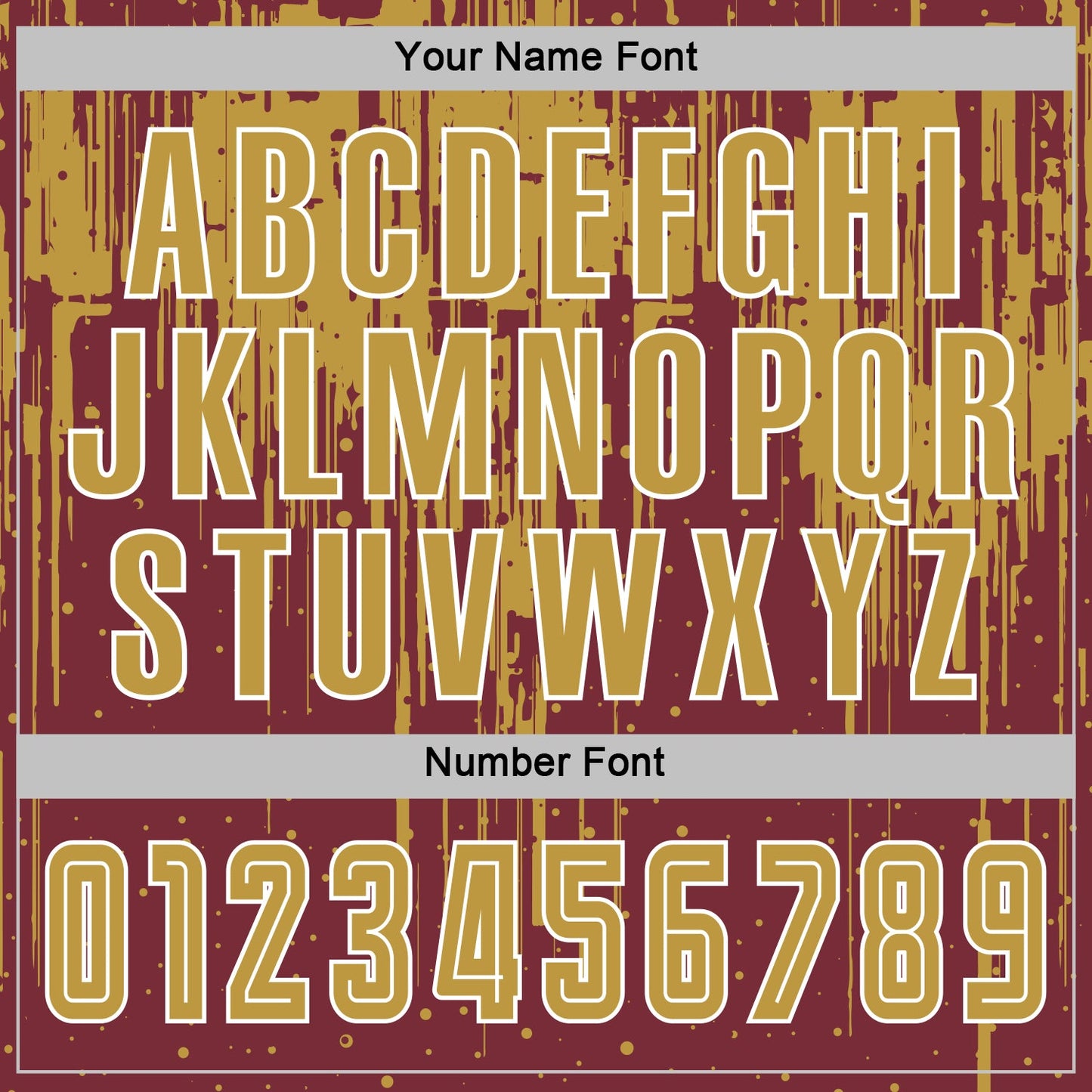 Custom Burgundy Old Gold-White Dripping Splatte Pattern Sports Sublimation Soccer Uniform Jersey view 6
