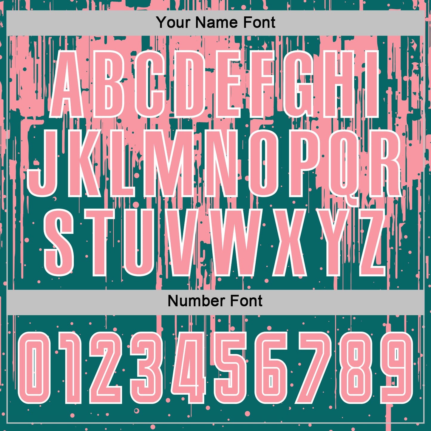 Custom Teal Medium Pink-White Dripping Splatte Pattern Sports Sublimation Soccer Uniform Jersey view 6