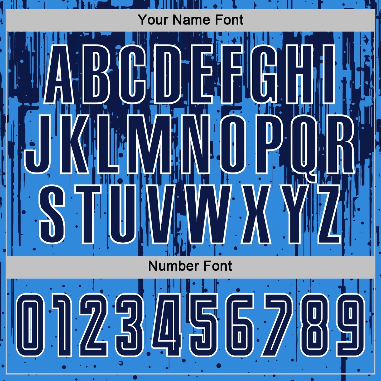 Custom Powder Blue Navy-White Dripping Splatte Pattern Sports Sublimation Soccer Uniform Jersey view 6