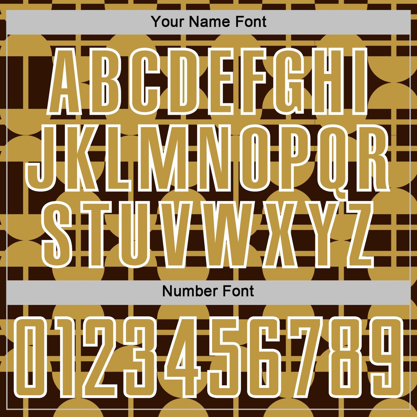 Custom Brown Old Gold-White Geometric Shapes Sports Sublimation Soccer Uniform Jersey view 6