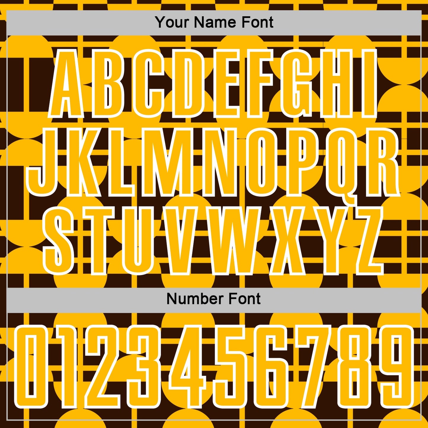 Custom Brown Gold-White Geometric Shapes Sports Sublimation Soccer Uniform Jersey view 6