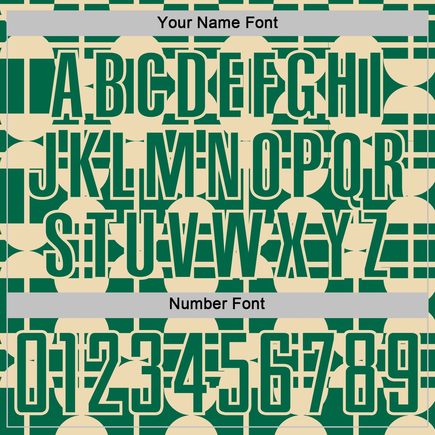 Custom Kelly Green Cream Geometric Shapes Sports Sublimation Soccer Uniform Jersey view 6