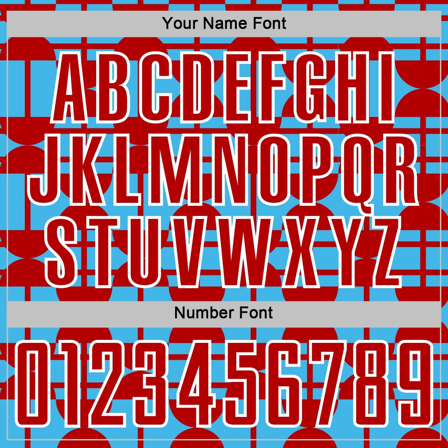Custom Sky Blue Red-White Geometric Shapes Sports Sublimation Soccer Uniform Jersey view 6