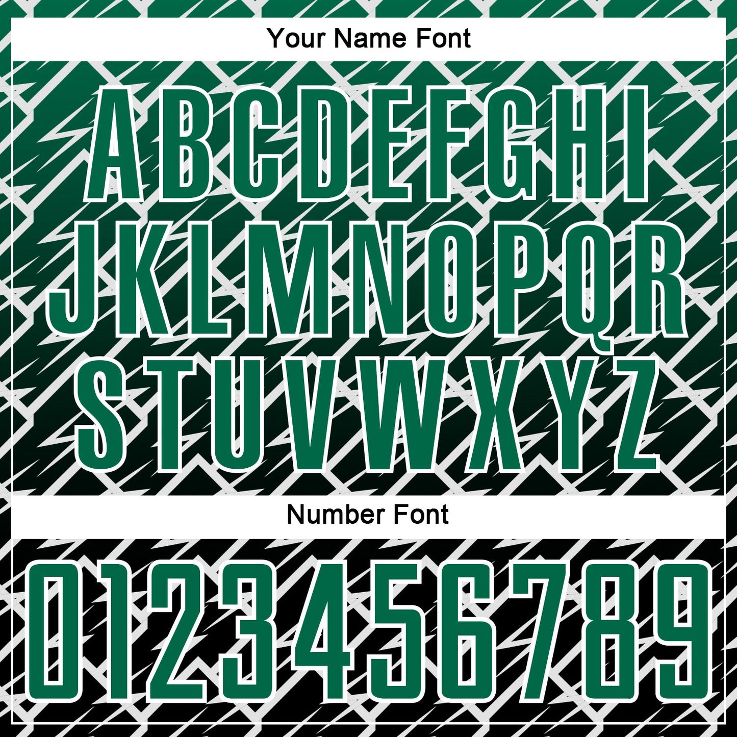 Custom Kelly Green Black-White Lightning Sports Sublimation Soccer Uniform Jersey view 6