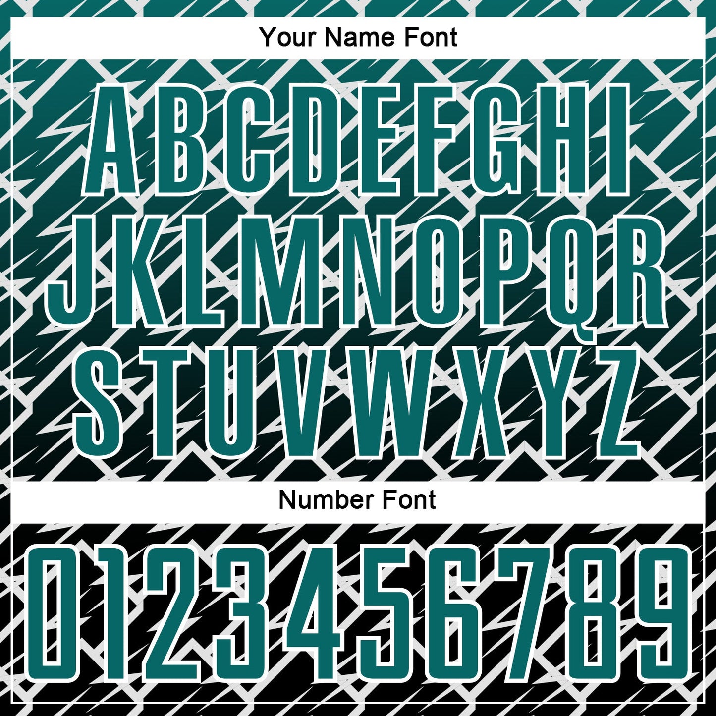 Custom Teal Black-White Lightning Sports Sublimation Soccer Uniform Jersey view 6