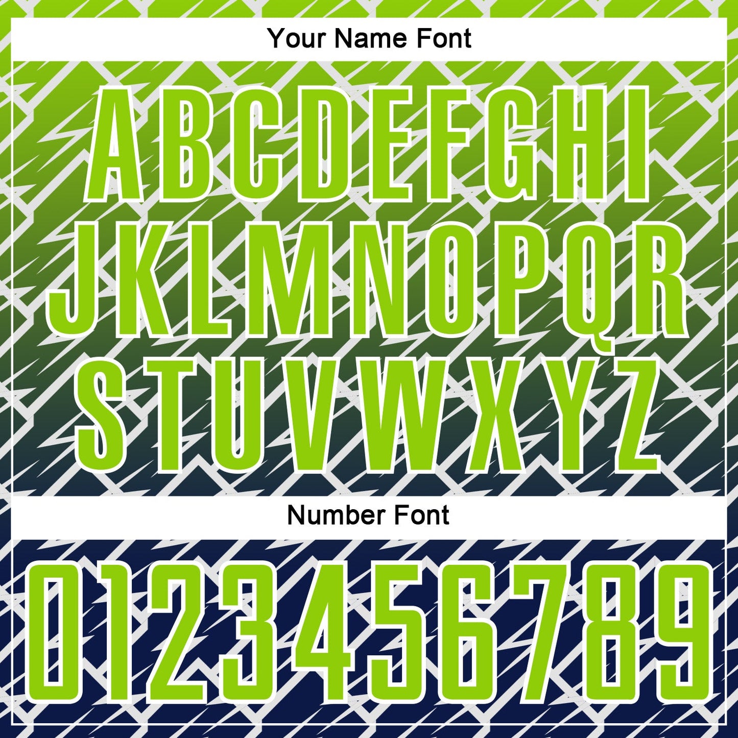 Custom Neon Green Navy-White Lightning Sports Sublimation Soccer Uniform Jersey view 6
