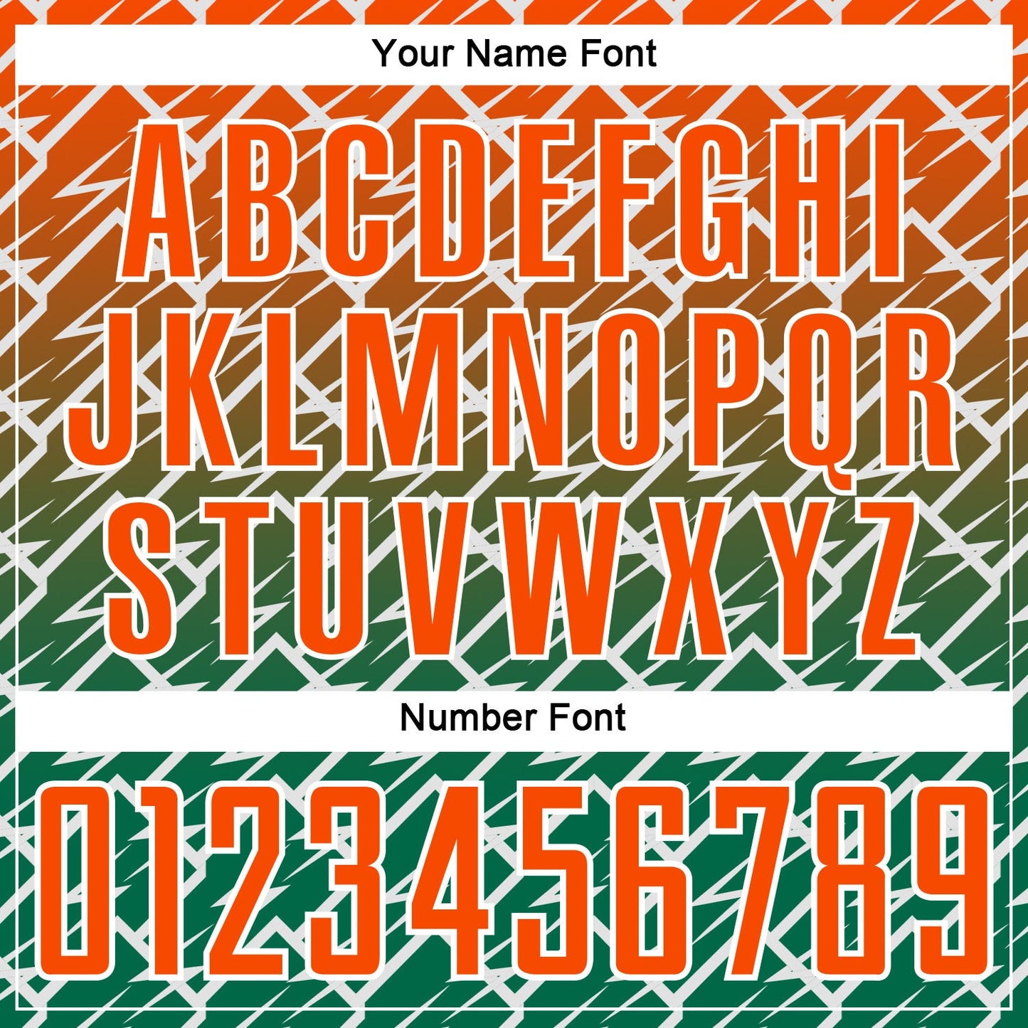 Custom Orange Kelly Green-White Lightning Sports Sublimation Soccer Uniform Jersey view 6
